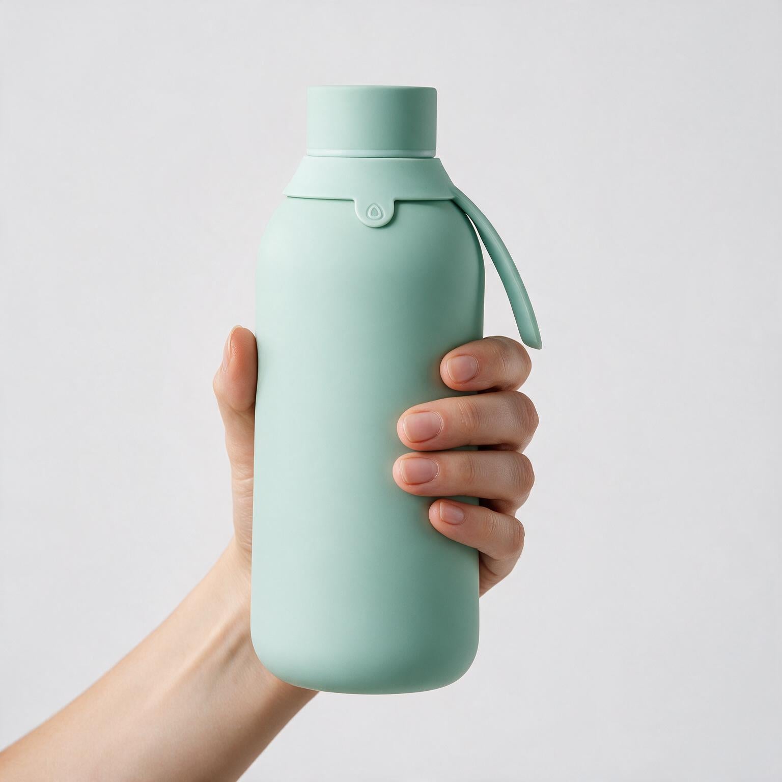 Botella Térmica de Acero Inoxidable con Interior Cerámico y Doble Tapón – Lisa | Aurea