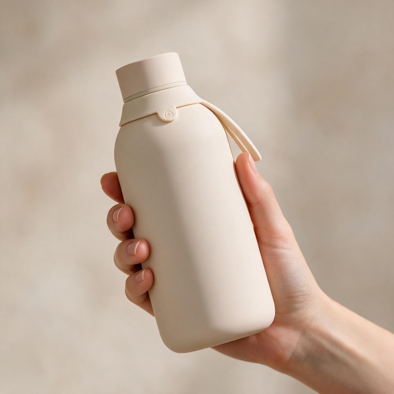 Botella Térmica de Acero Inoxidable con Interior Cerámico y Doble Tapón – Lisa | Aurea