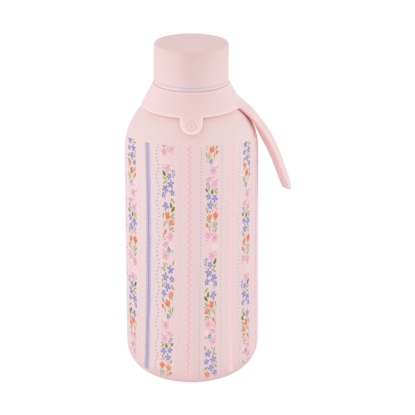 Botella Térmica de Acero Inoxidable con Interior Cerámico y Doble Tapón – Petal Lines | Aurea