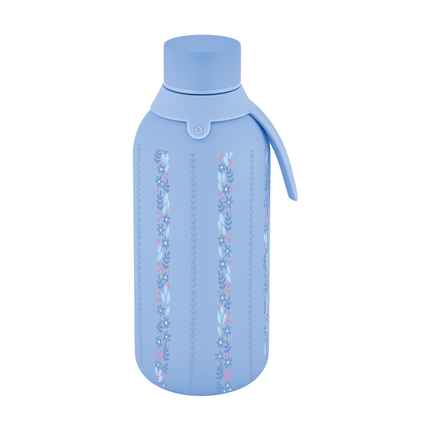 Botella Térmica de Acero Inoxidable con Interior Cerámico y Doble Tapón – Petal Lines | Aurea