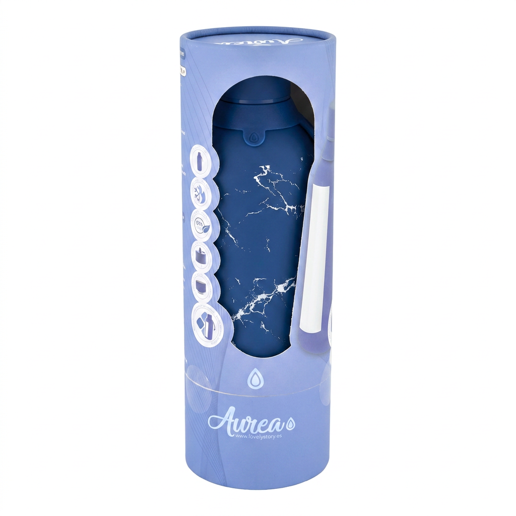 Botella Térmica de Acero Inoxidable con Interior Cerámico y Doble Tapón – Solid Stone | Aurea