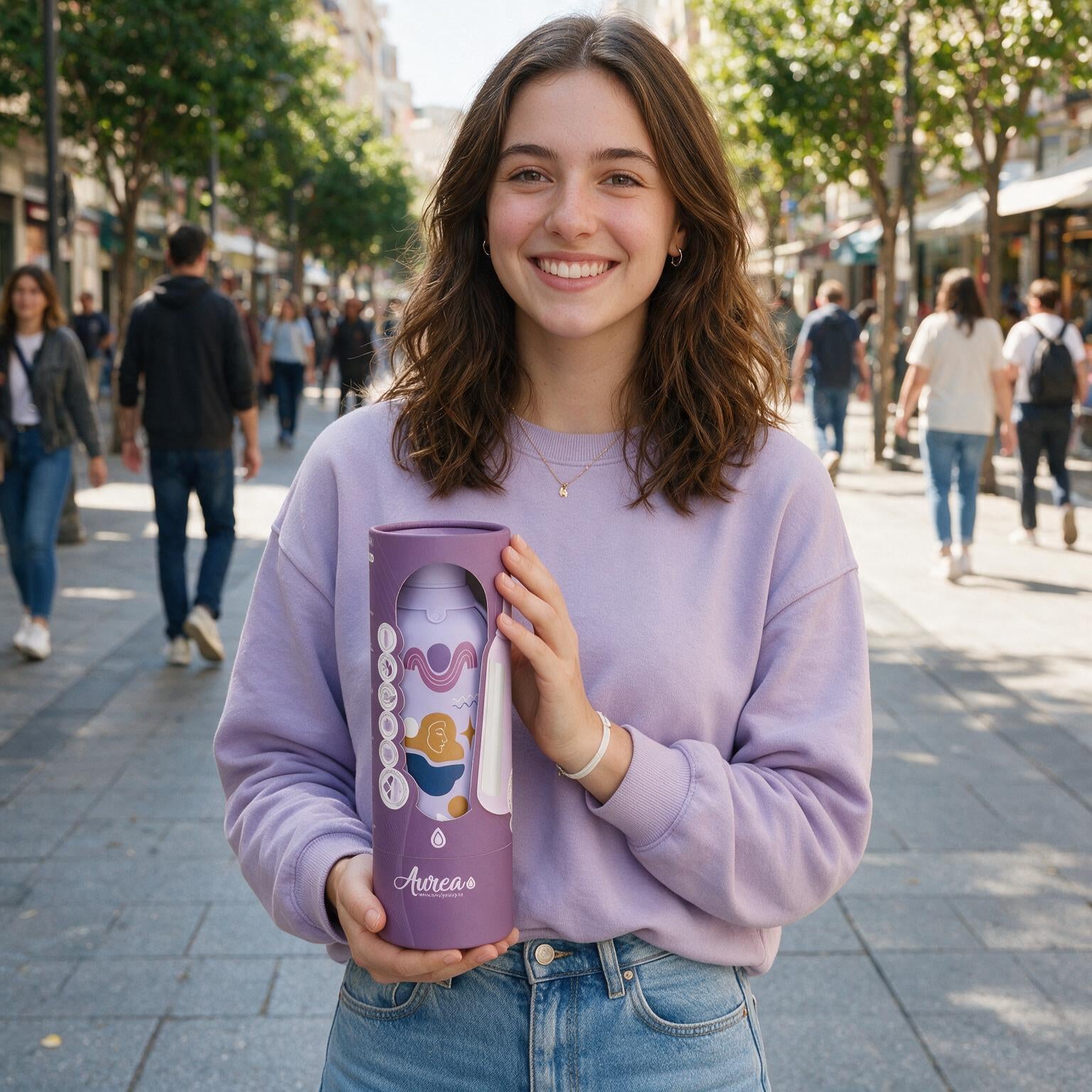 Botella Térmica de Acero Inoxidable con Interior Cerámico y Doble Tapón – Boho Soul | Aurea