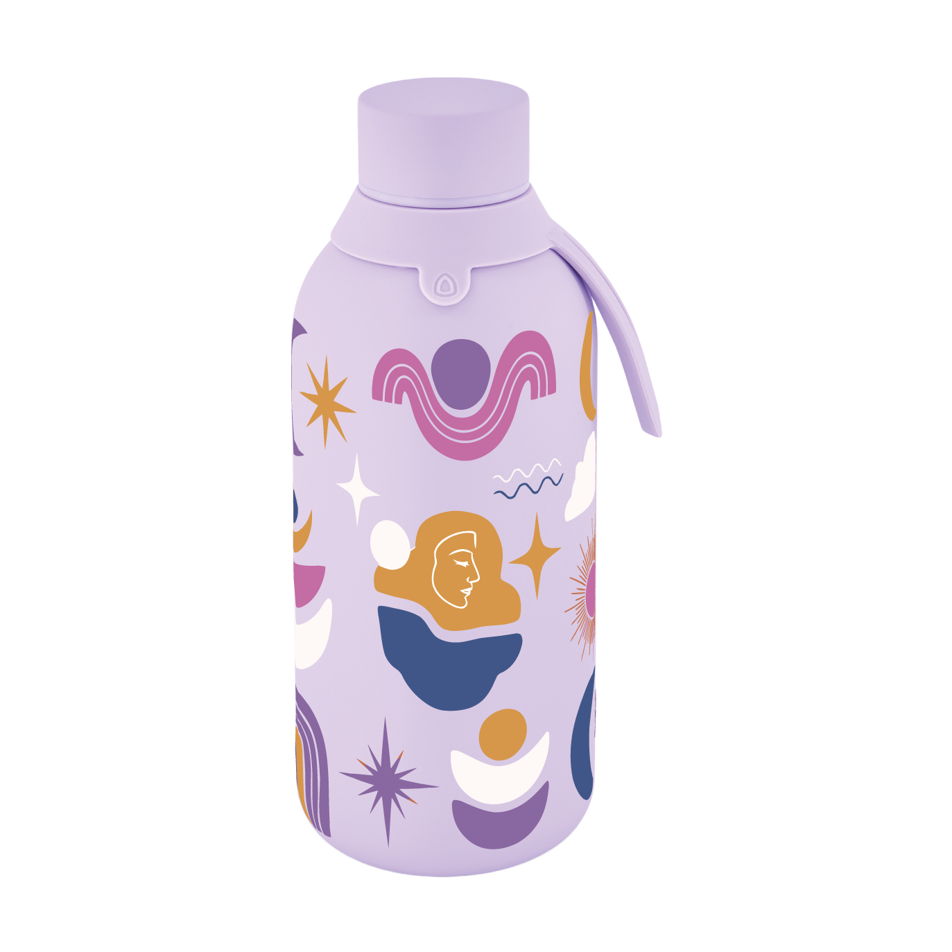 Botella Térmica de Acero Inoxidable con Interior Cerámico y Doble Tapón – Boho Soul | Aurea