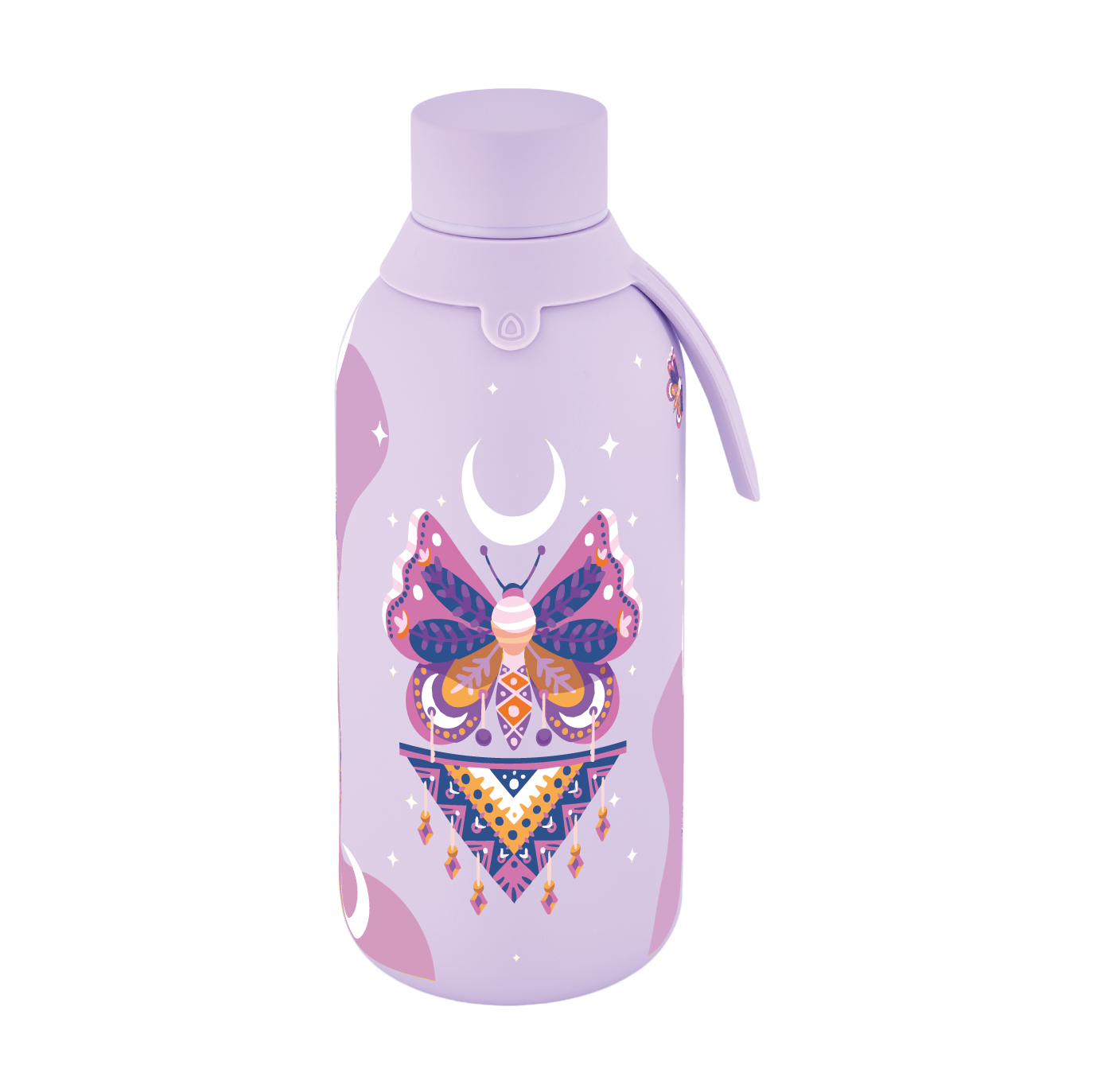 Botella Térmica de Acero Inoxidable con Interior Cerámico y Doble Tapón – Mystic Night | Aurea
