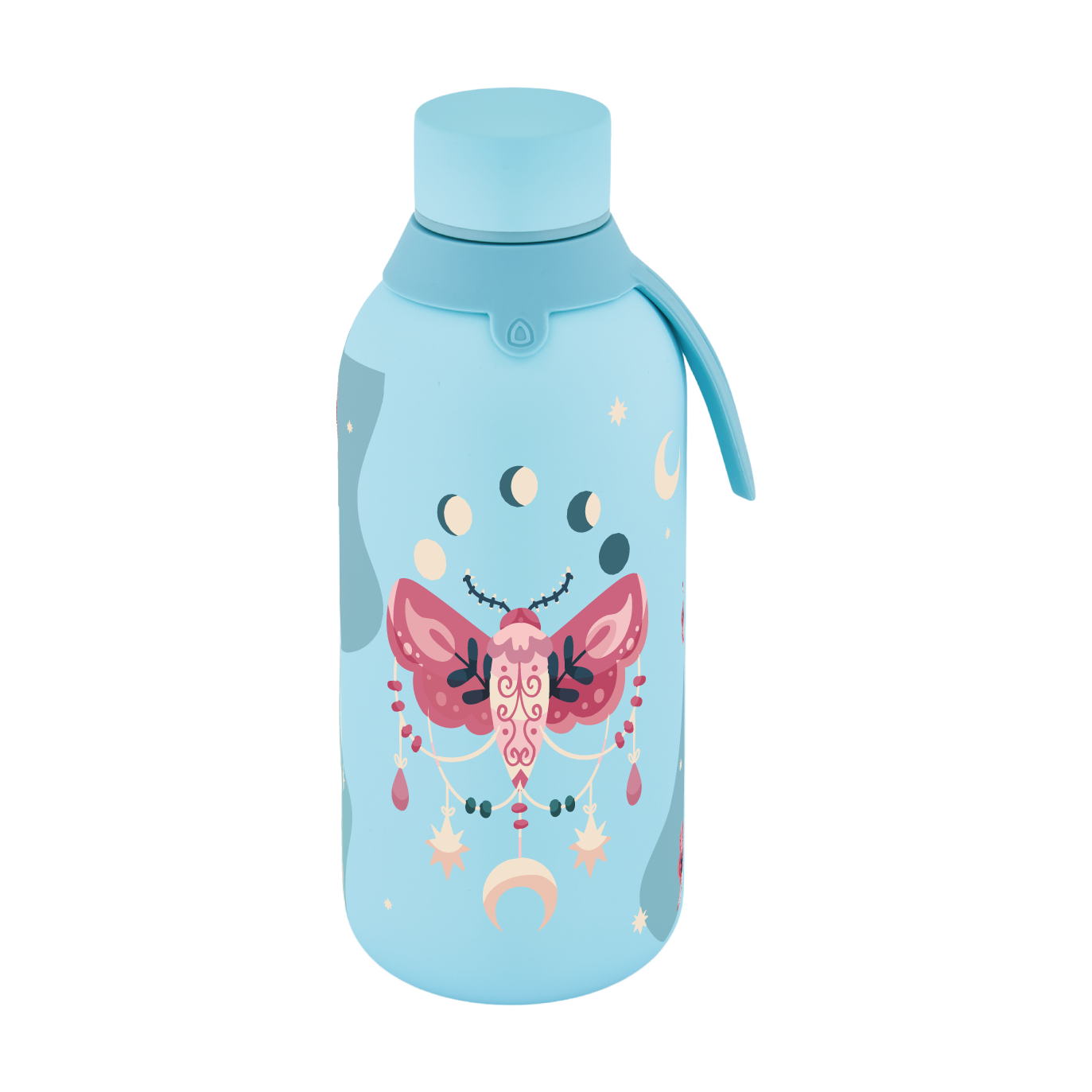 Botella Térmica de Acero Inoxidable con Interior Cerámico y Doble Tapón – Mystic Night | Aurea