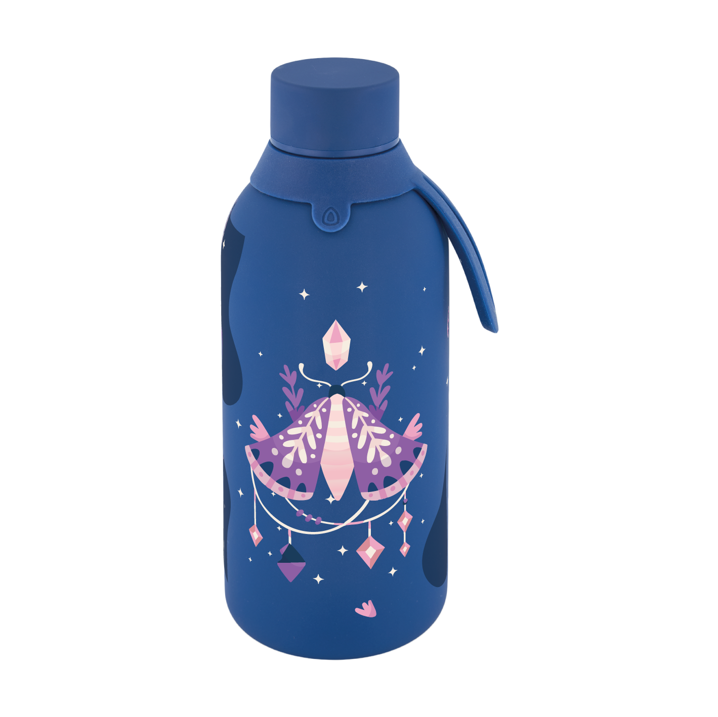 Botella Térmica de Acero Inoxidable con Interior Cerámico y Doble Tapón – Mystic Night | Aurea