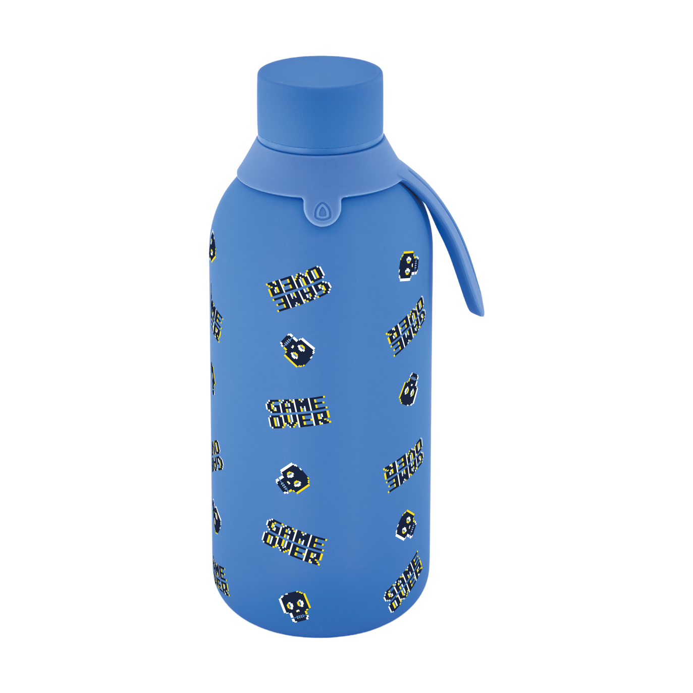 Botella Térmica de Acero Inoxidable con Interior Cerámico y Doble Tapón – Arcade Skull | Aurea