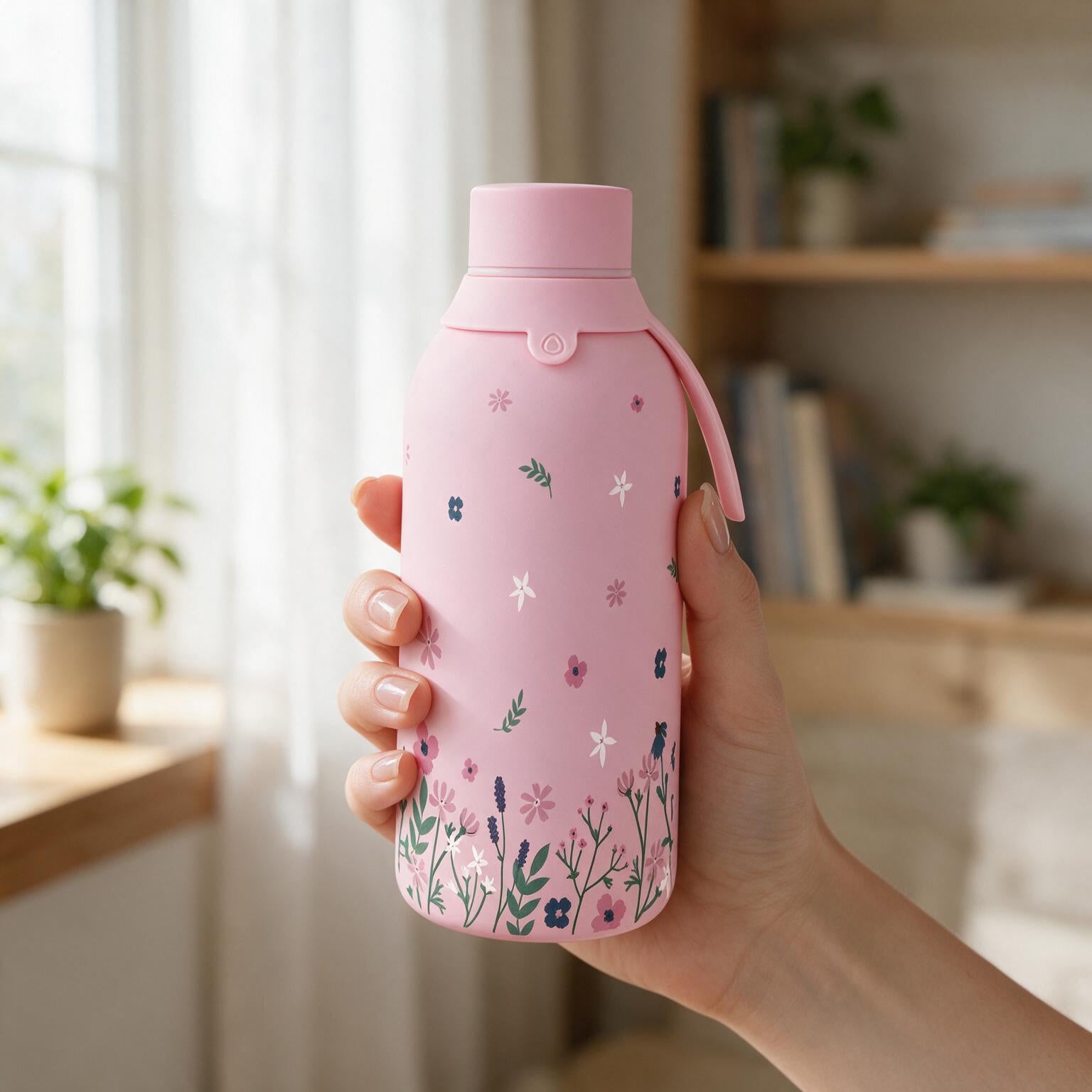 Botella Térmica de Acero Inoxidable con Interior Cerámico y Doble Tapón – Sweet Breeze | Aurea