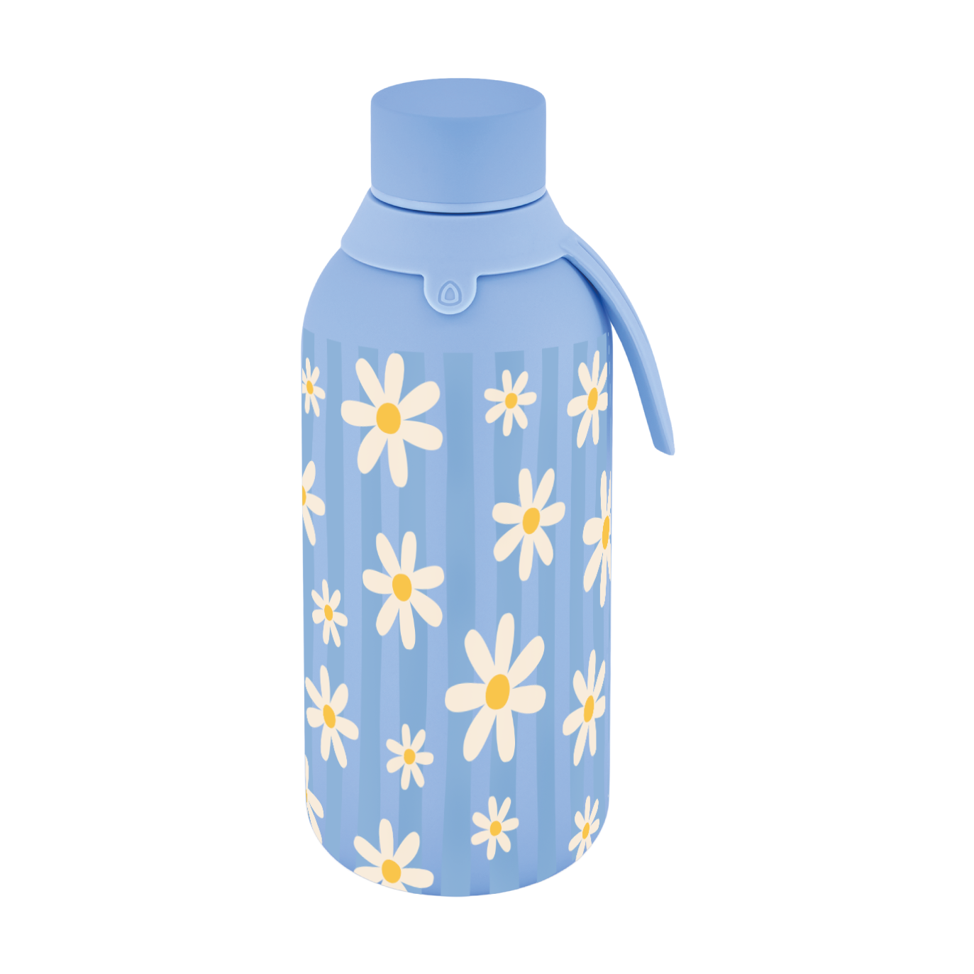 Botella Térmica de Acero Inoxidable con Interior Cerámico y Doble Tapón – Floral Picnic | Aurea