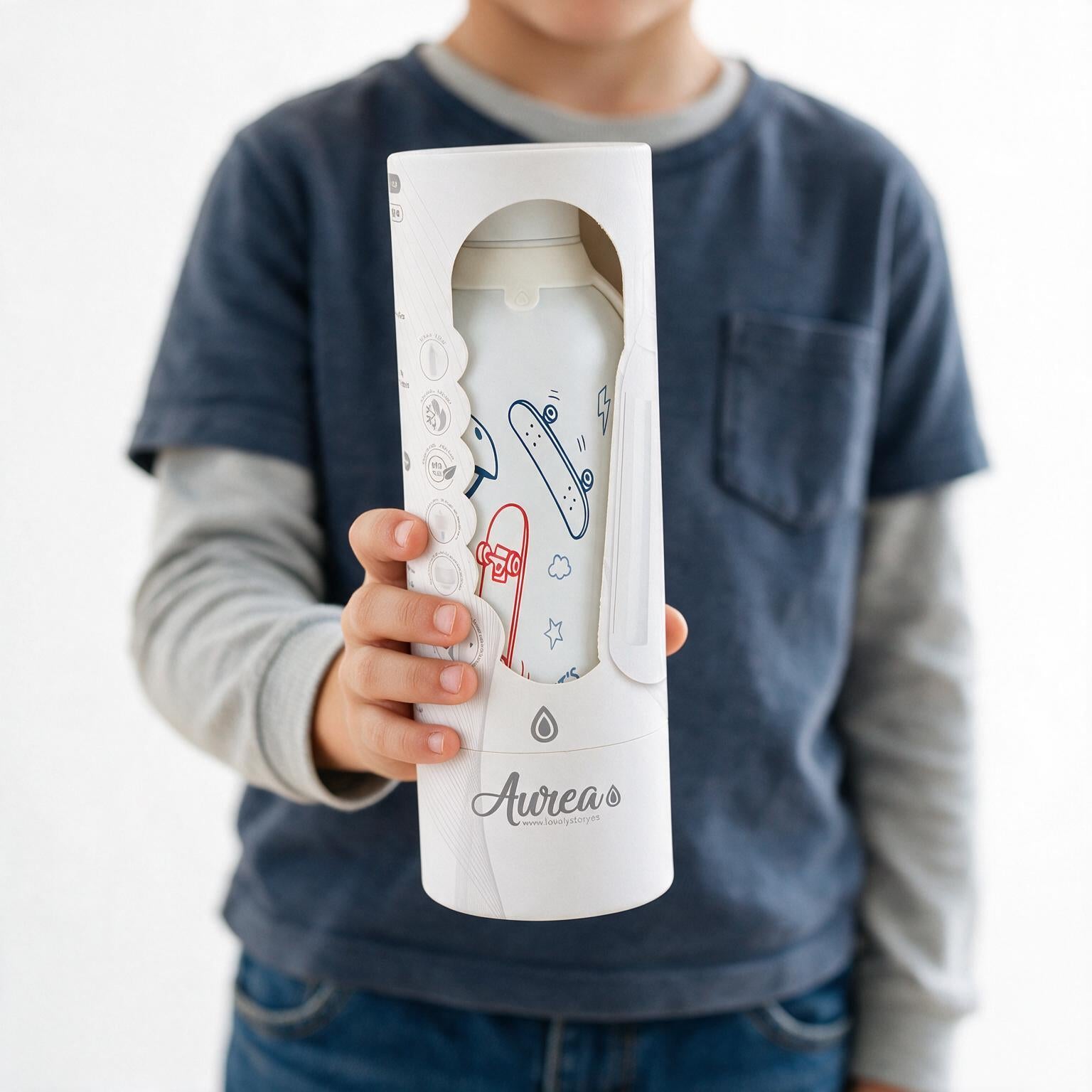 Botella Térmica Interior Cerámico + Doble Tapón - Action Club | Aurea Kids