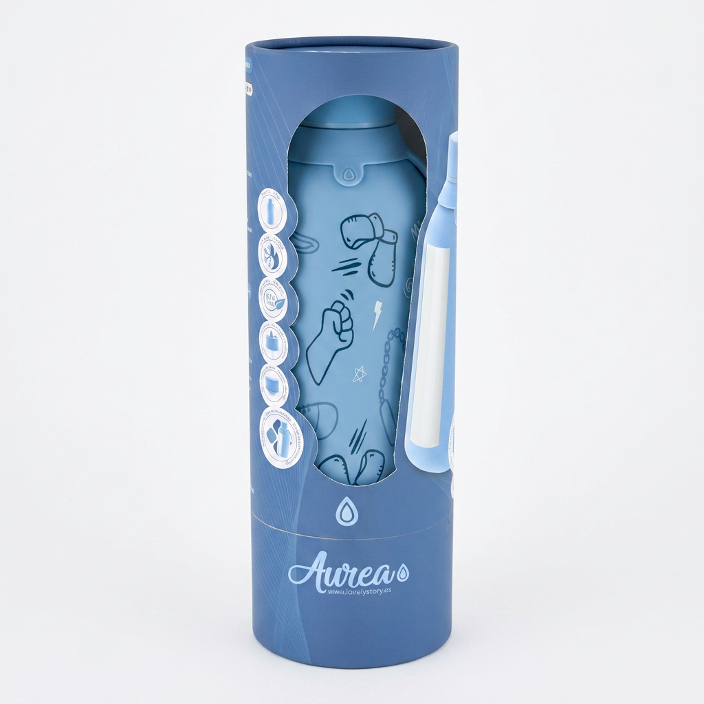Botella Térmica Interior Cerámico + Doble Tapón - Action Club | Aurea Kids