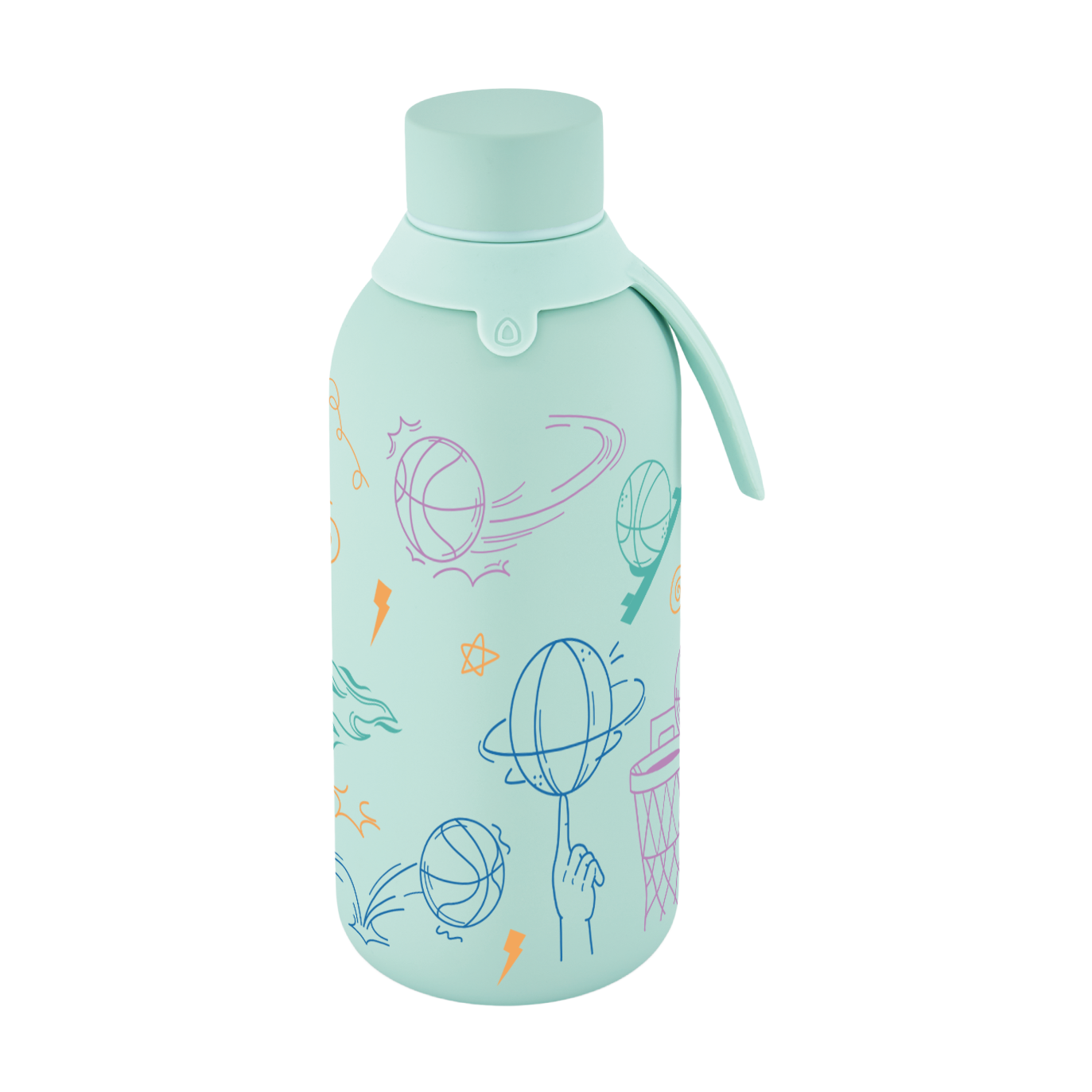 Botella Térmica Interior Cerámico + Doble Tapón - Go Power | Aurea Kids