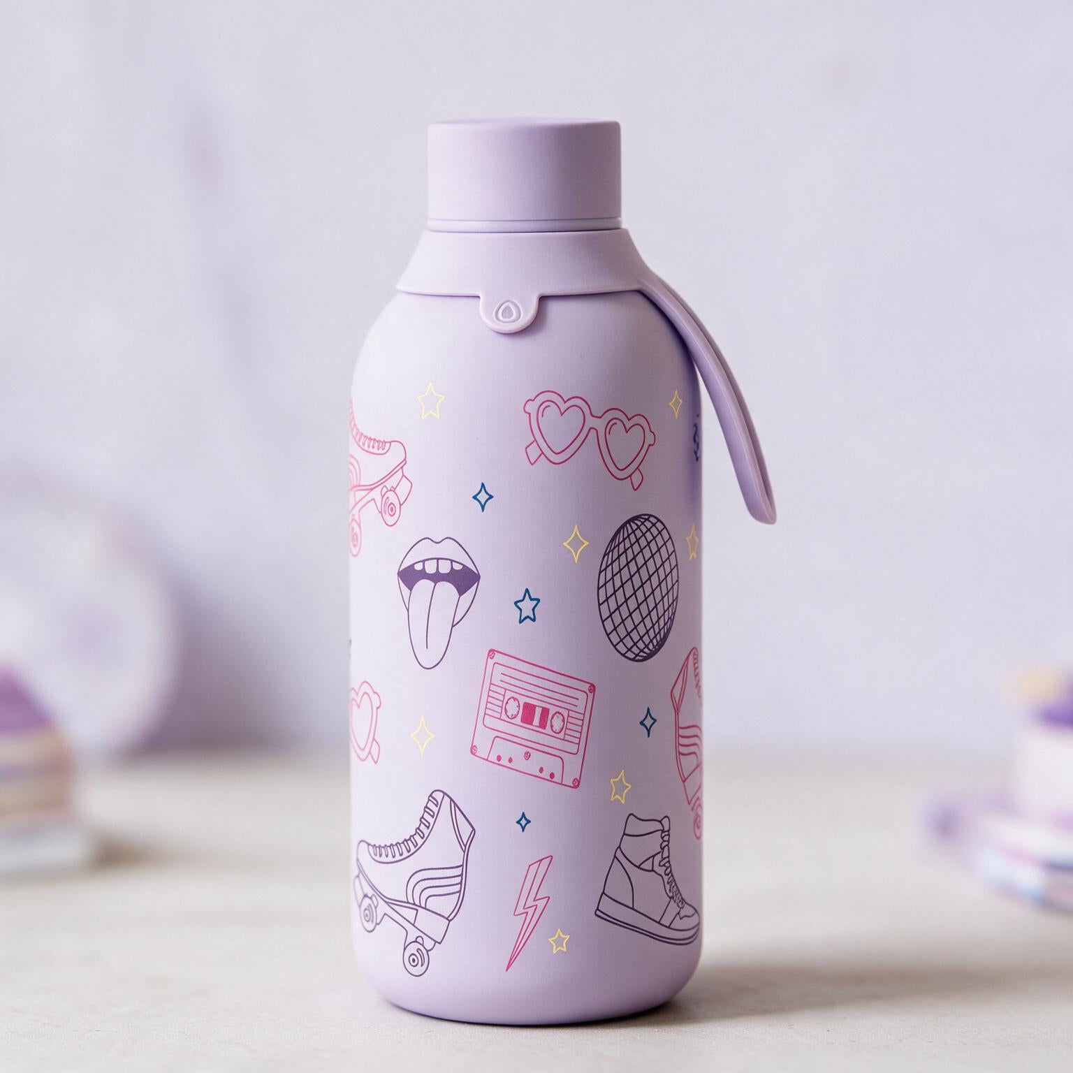 Botella Térmica Interior Cerámico + Doble Tapón - Go Power | Aurea Kids