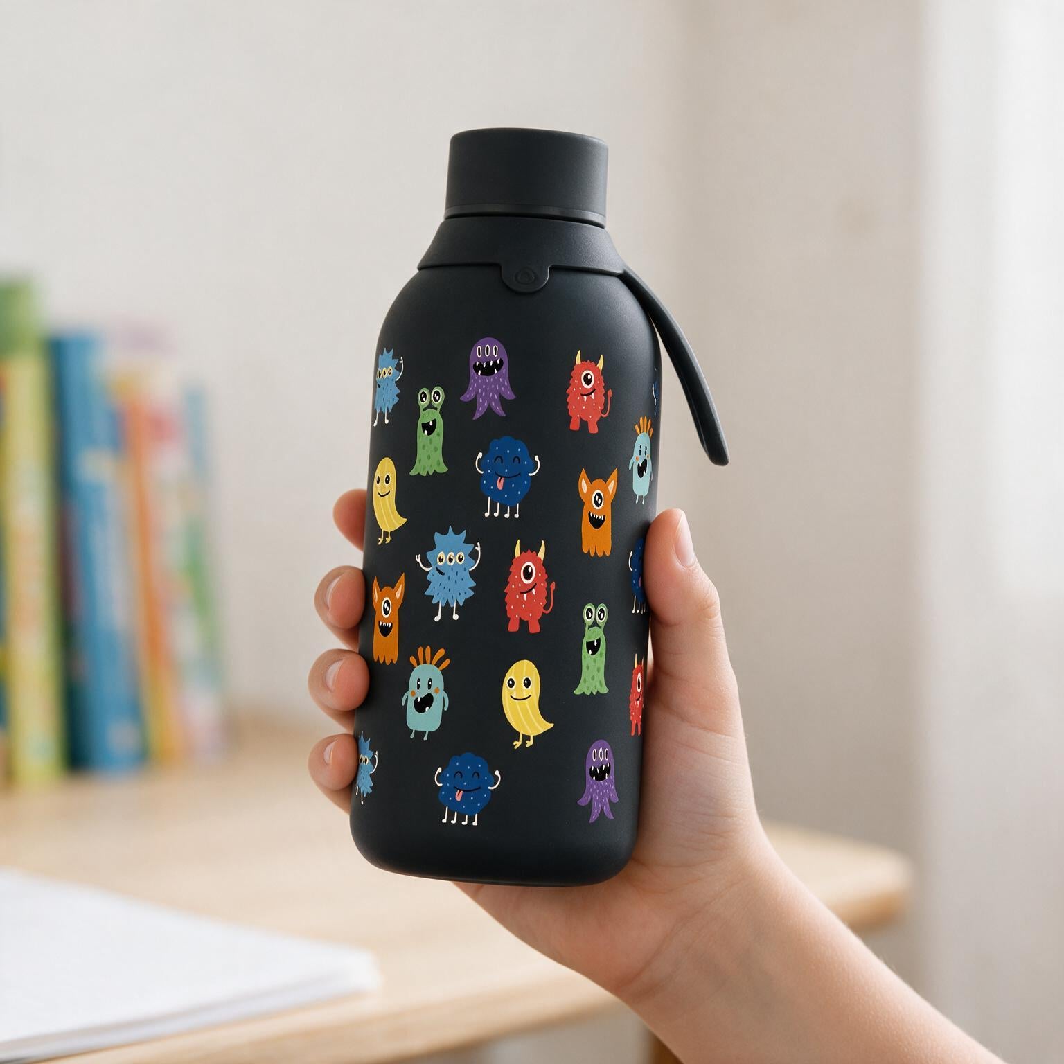 Botella Térmica Interior Cerámico + Doble Tapón - Wild Things | Aurea Kids
