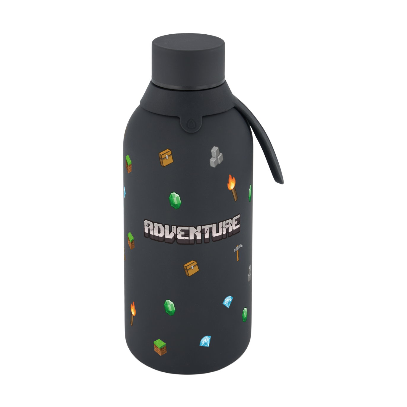 Botella Térmica Interior Cerámico + Doble Tapón - Pixel Craft | Aurea Kids