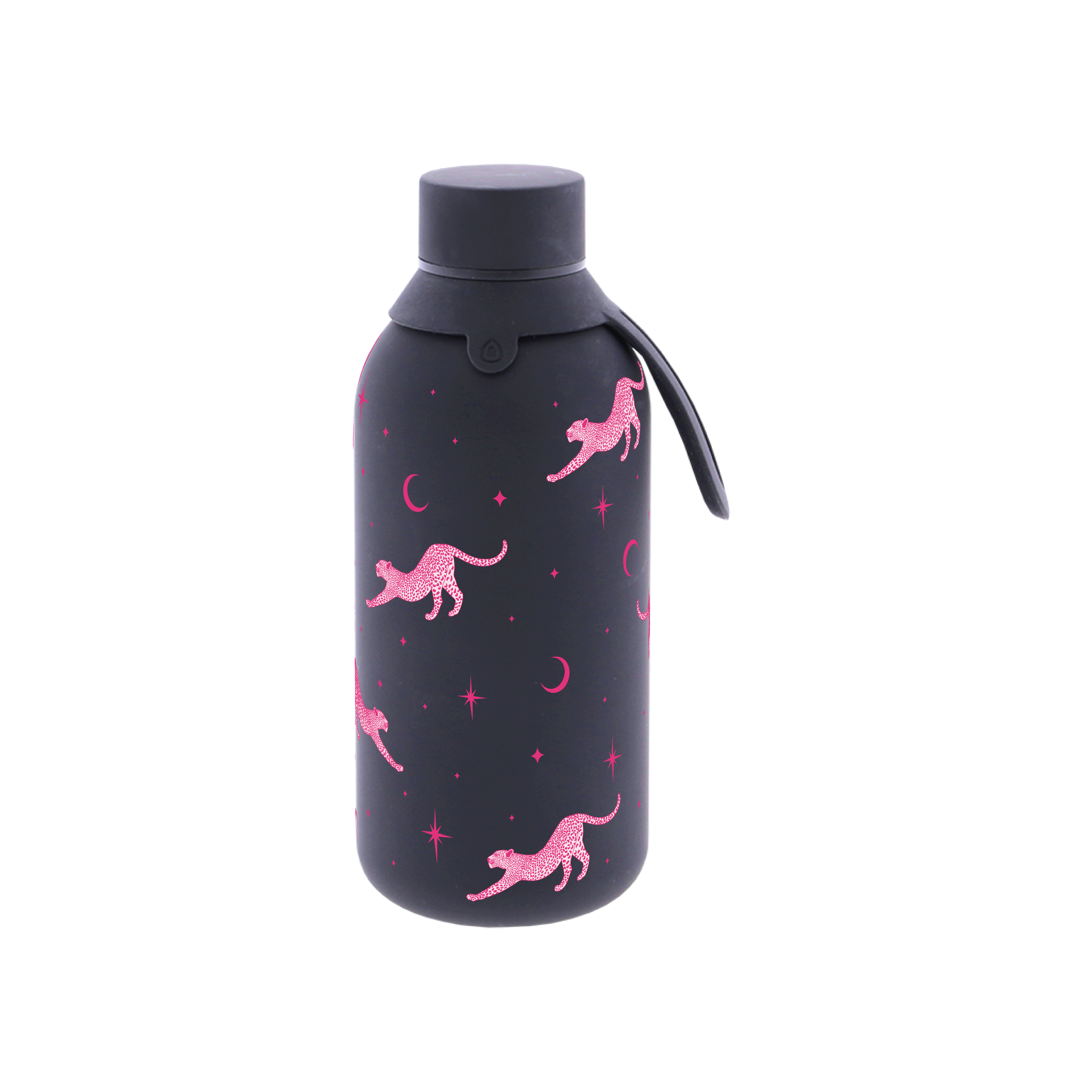 Botella Térmica de Acero Inoxidable con Interior Cerámico y Doble Tapón – Mystic Leopard | Aurea