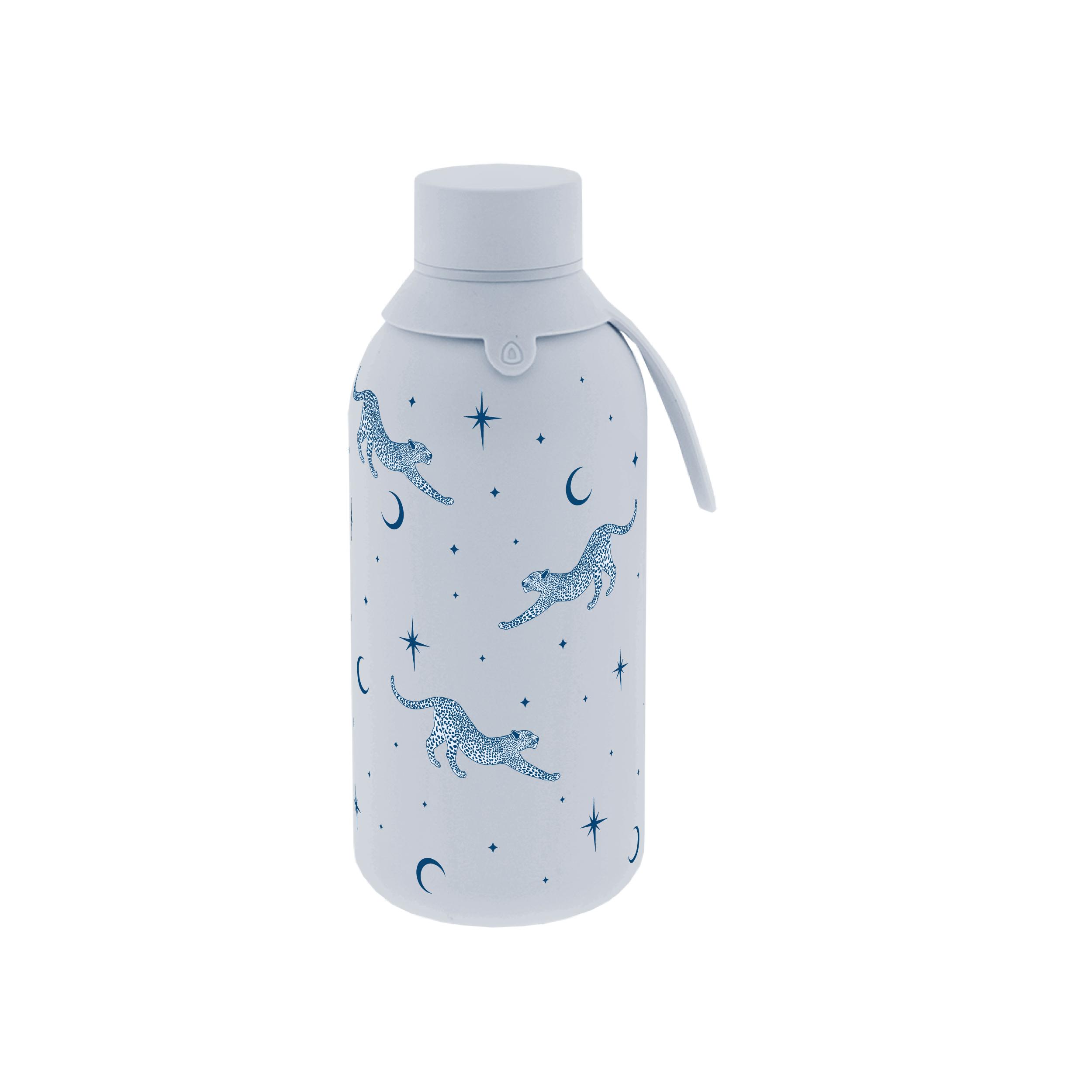 Botella Térmica de Acero Inoxidable con Interior Cerámico y Doble Tapón – Mystic Leopard | Aurea