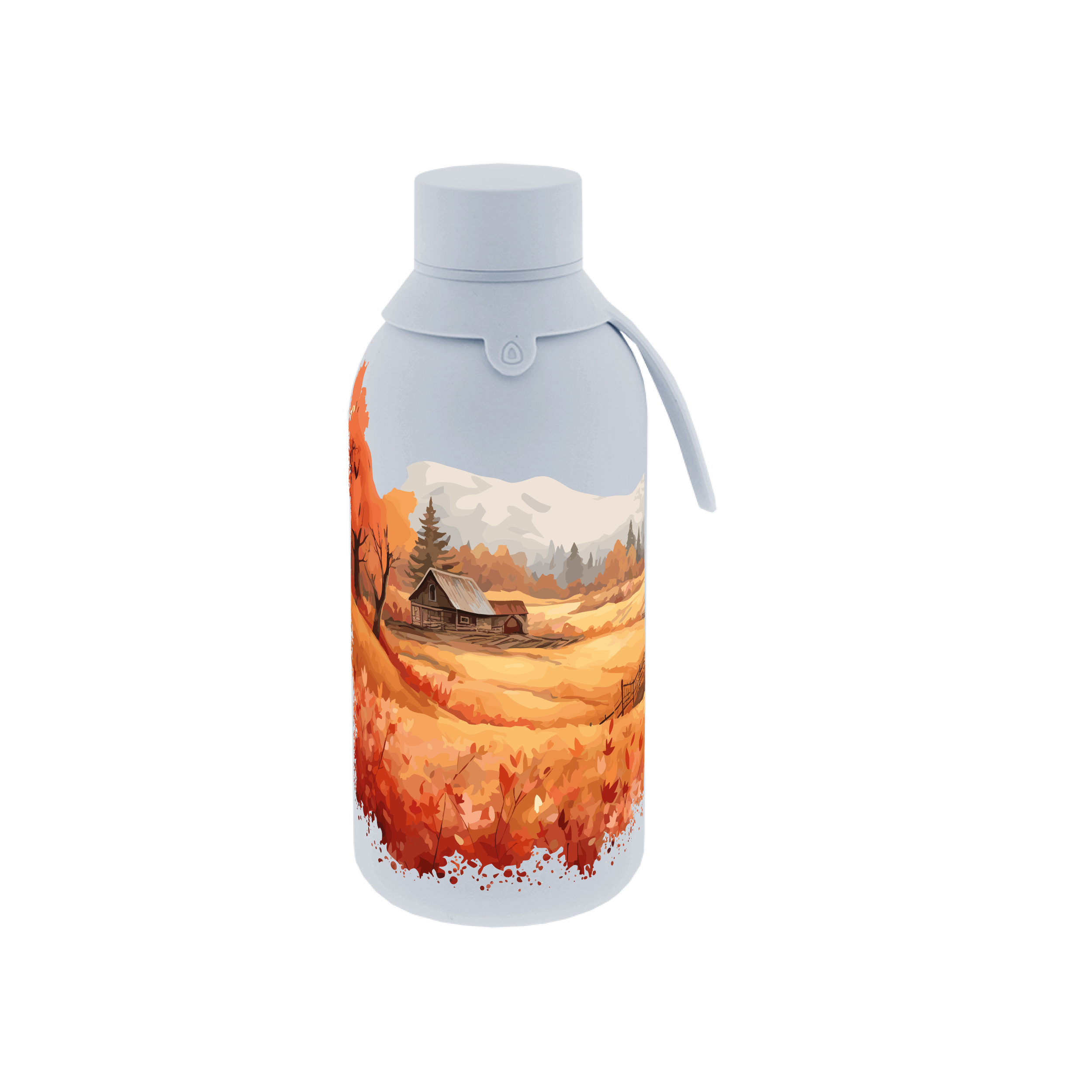 Botella Térmica de Acero Inoxidable con Interior Cerámico y Doble Tapón – Travel Dreams | Aurea