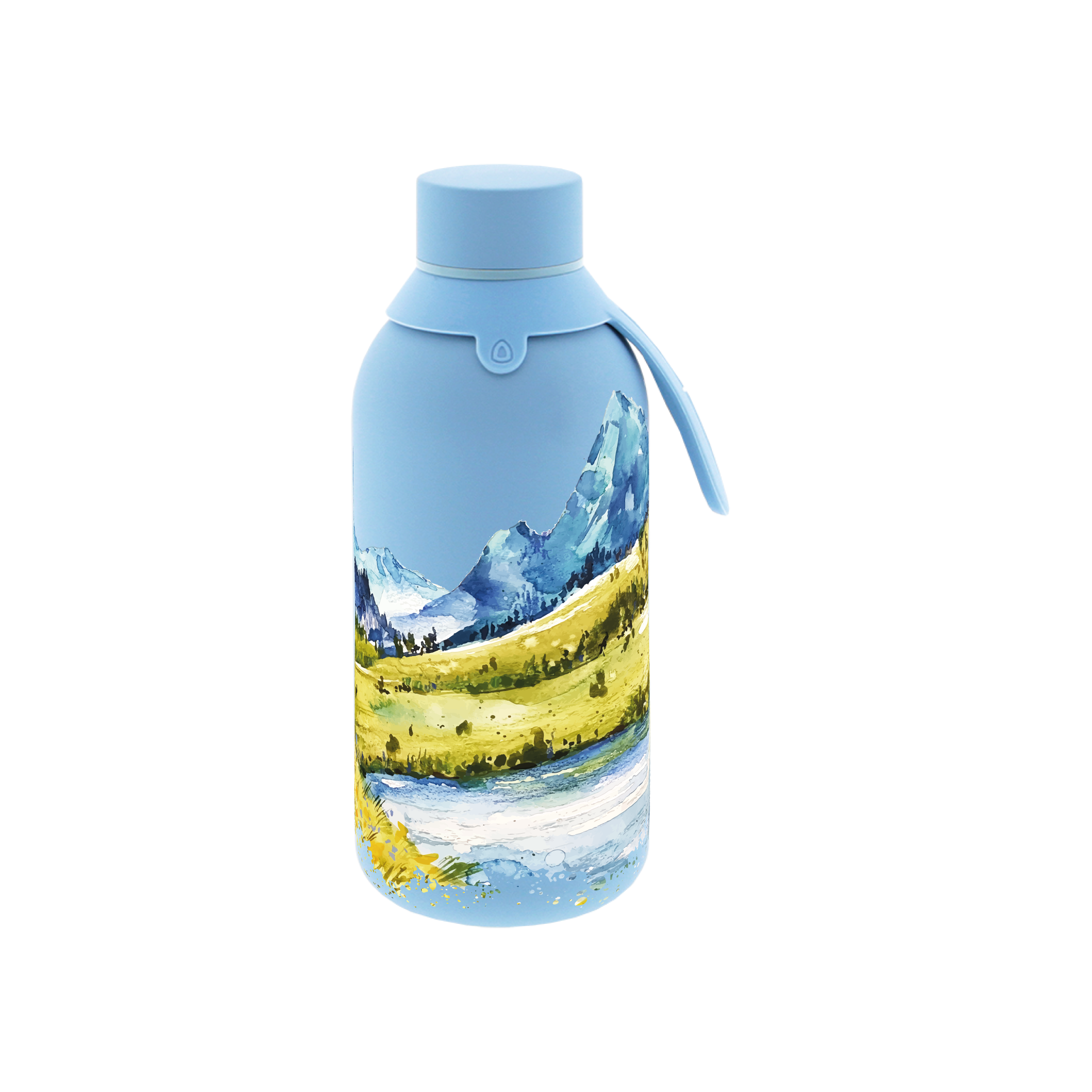 Botella Térmica de Acero Inoxidable con Interior Cerámico y Doble Tapón – Travel Dreams | Aurea