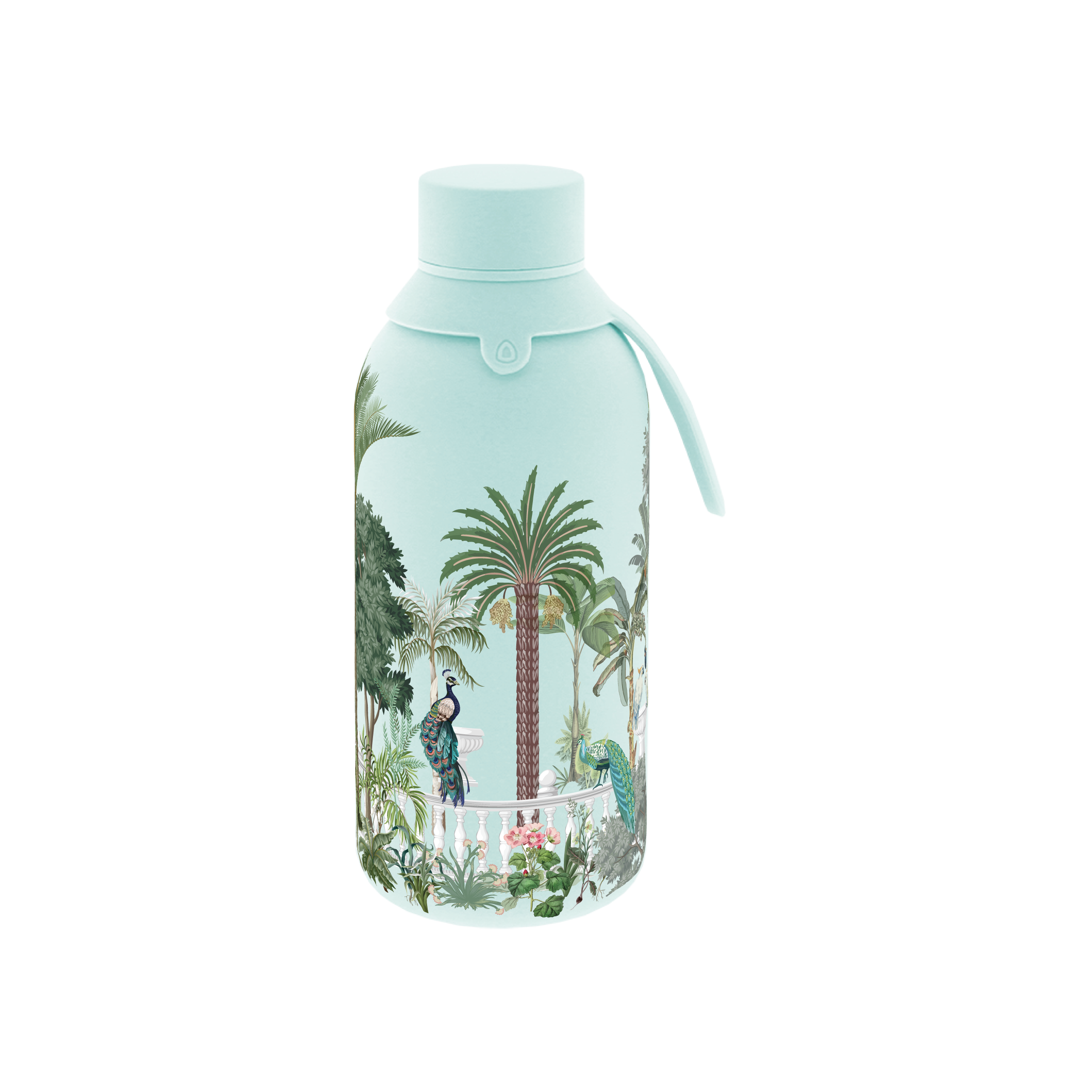 Botella Térmica de Acero Inoxidable con Interior Cerámico y Doble Tapón – Wild Paradise | Aurea