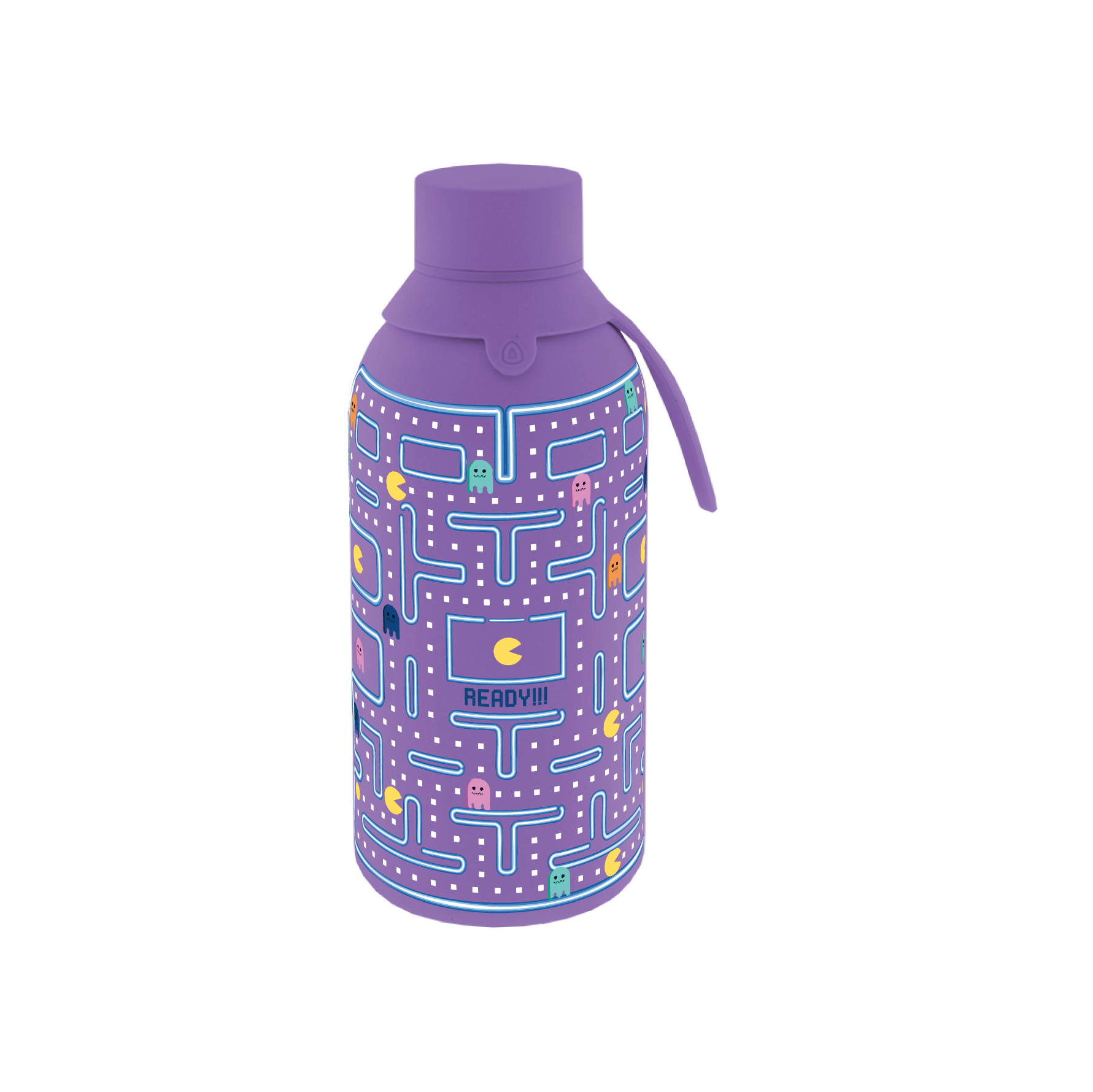 Botella Térmica de Acero Inoxidable con Interior Cerámico y Doble Tapón – Pixel Run | Aurea