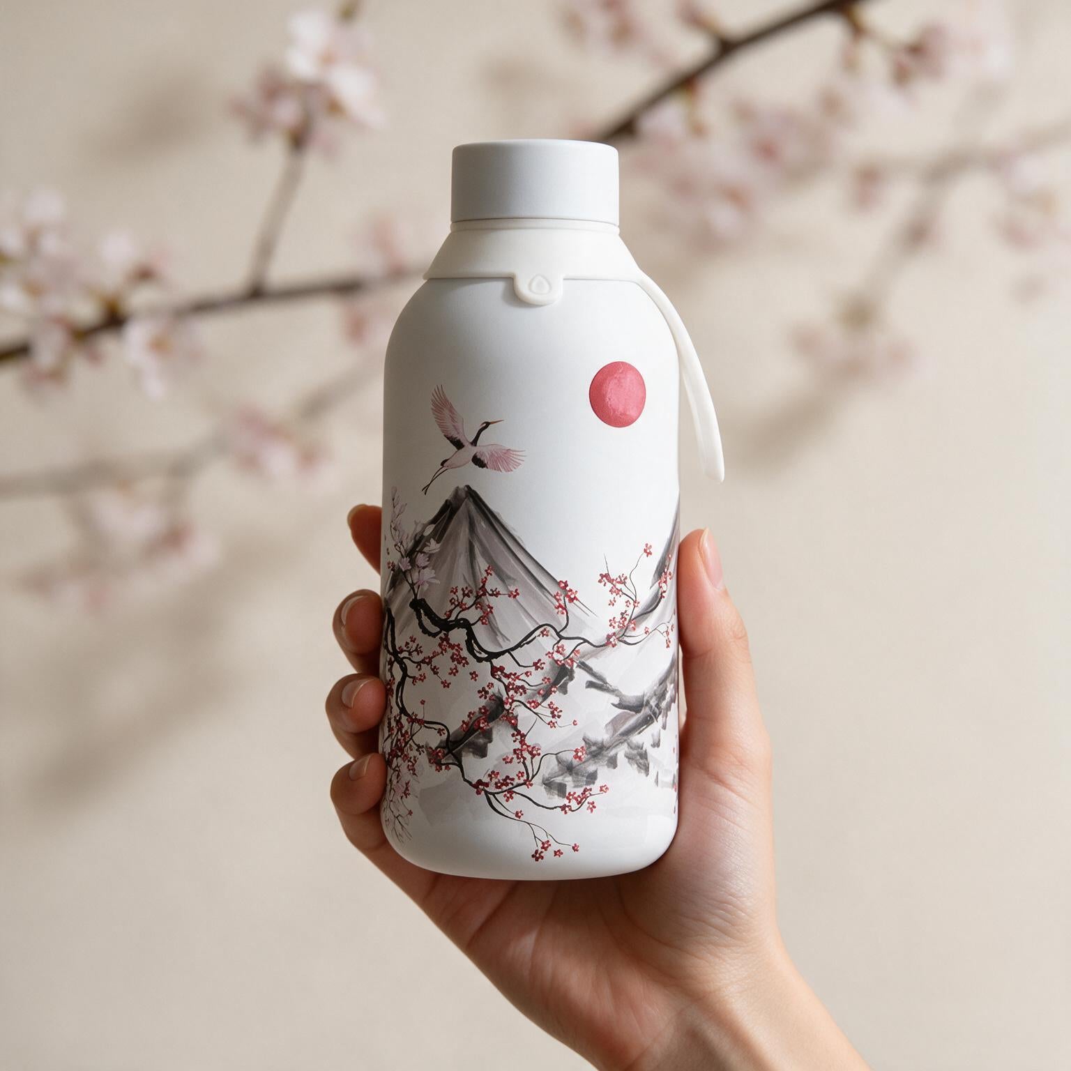 Botella Térmica de Acero Inoxidable con Interior Cerámico y Doble Tapón – Echoes Of Japan | Aurea