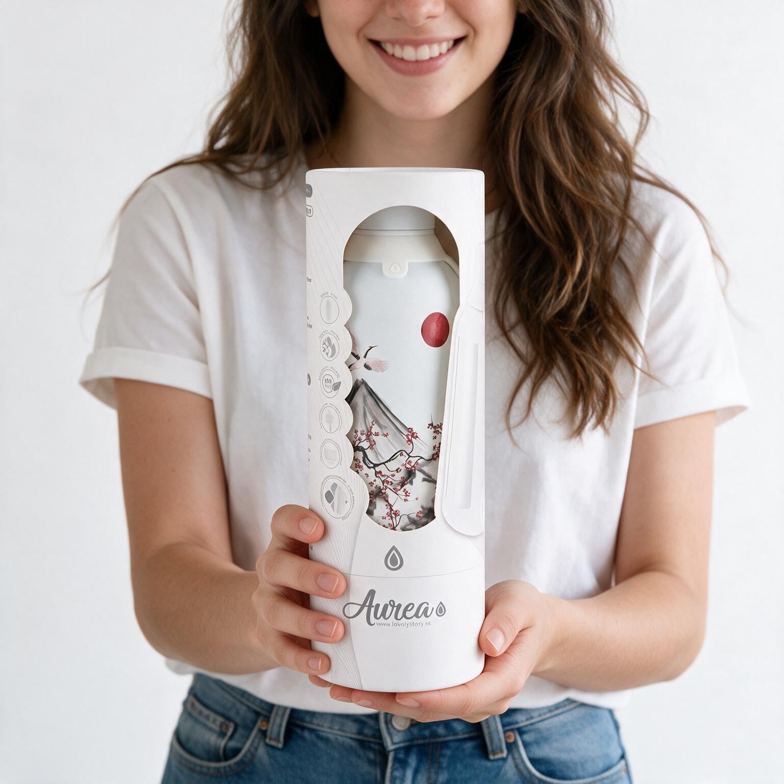 Botella Térmica de Acero Inoxidable con Interior Cerámico y Doble Tapón – Echoes Of Japan | Aurea