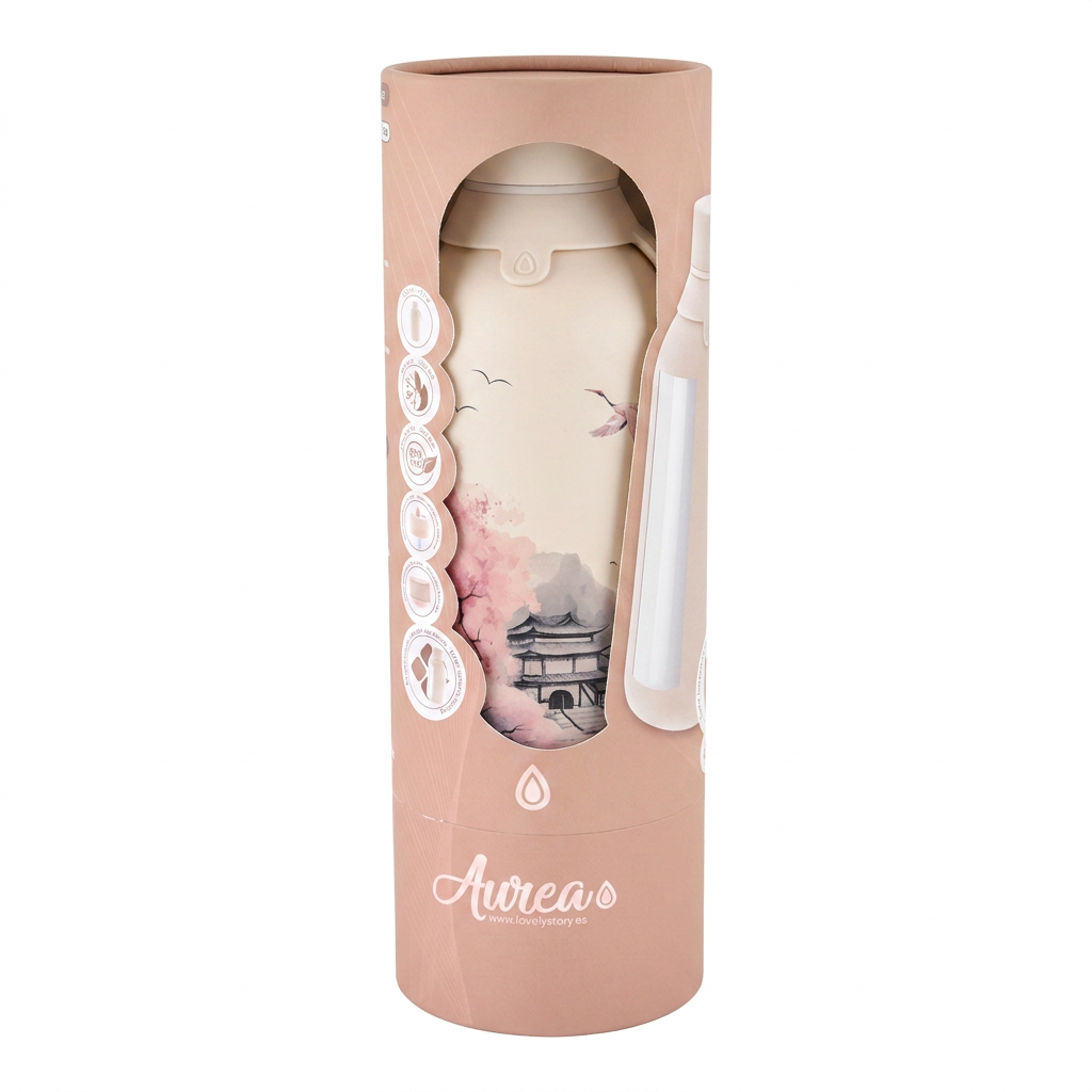 Botella Térmica de Acero Inoxidable con Interior Cerámico y Doble Tapón – Echoes Of Japan | Aurea