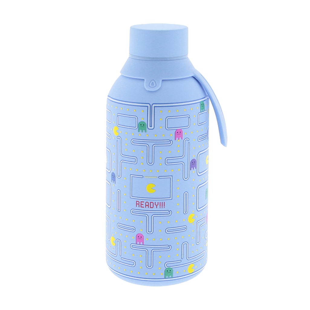 Botella Térmica de Acero Inoxidable con Interior Cerámico y Doble Tapón – Pixel Run | Aurea