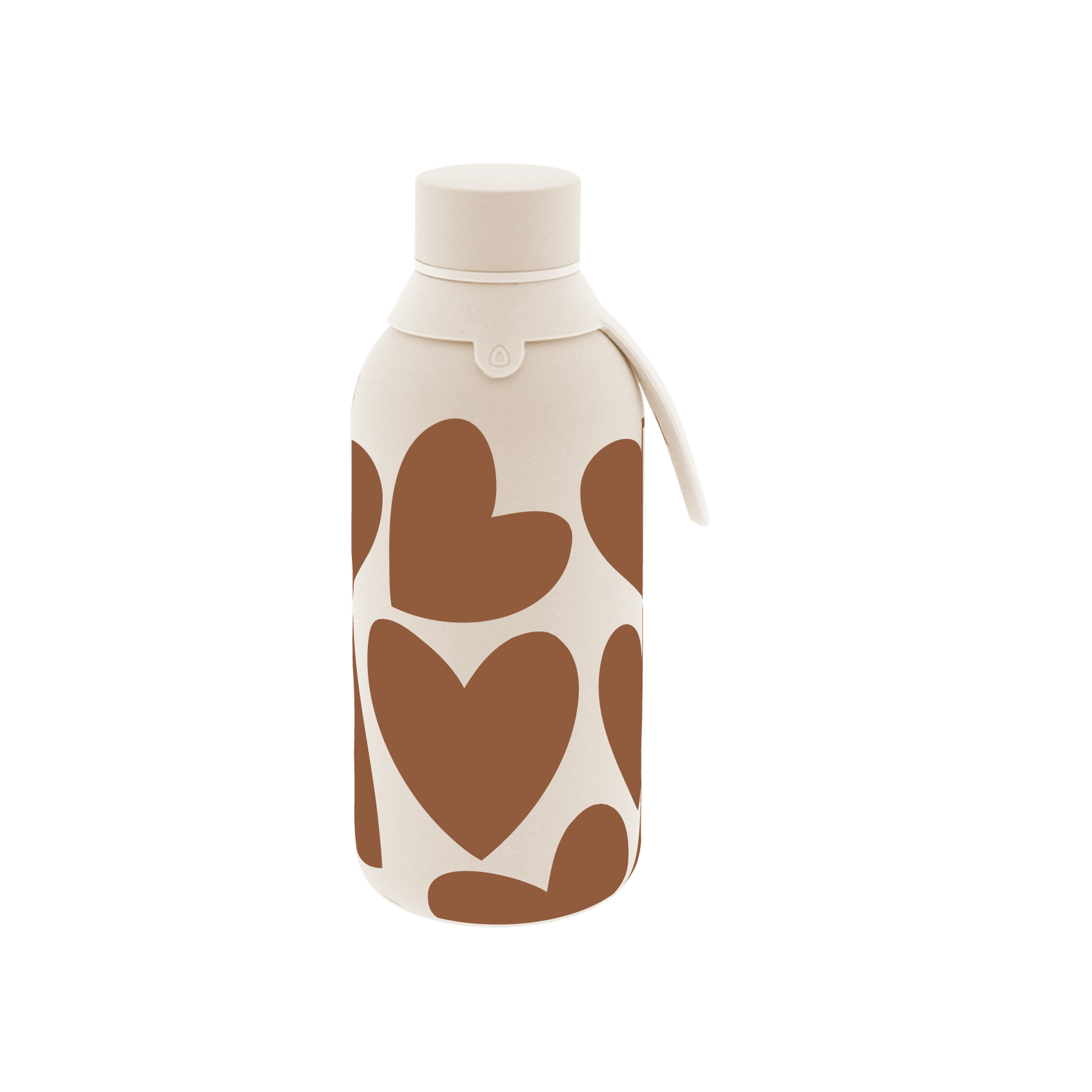 Botella Térmica de Acero Inoxidable con Interior Cerámico y Doble Tapón – Pure Love | Aurea