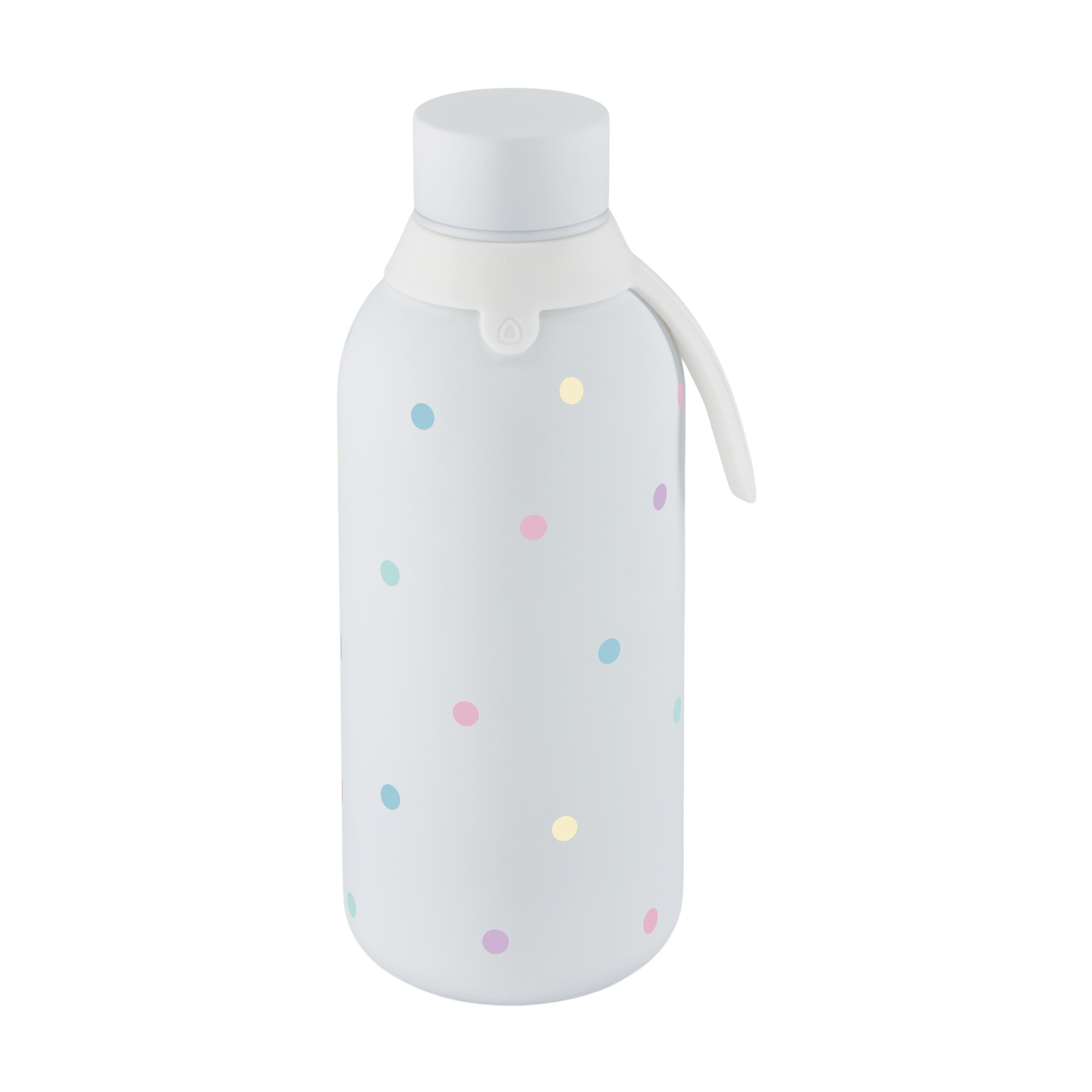 Botella Térmica de Acero Inoxidable con Interior Cerámico y Doble Tapón – Pastel Dots | Aurea