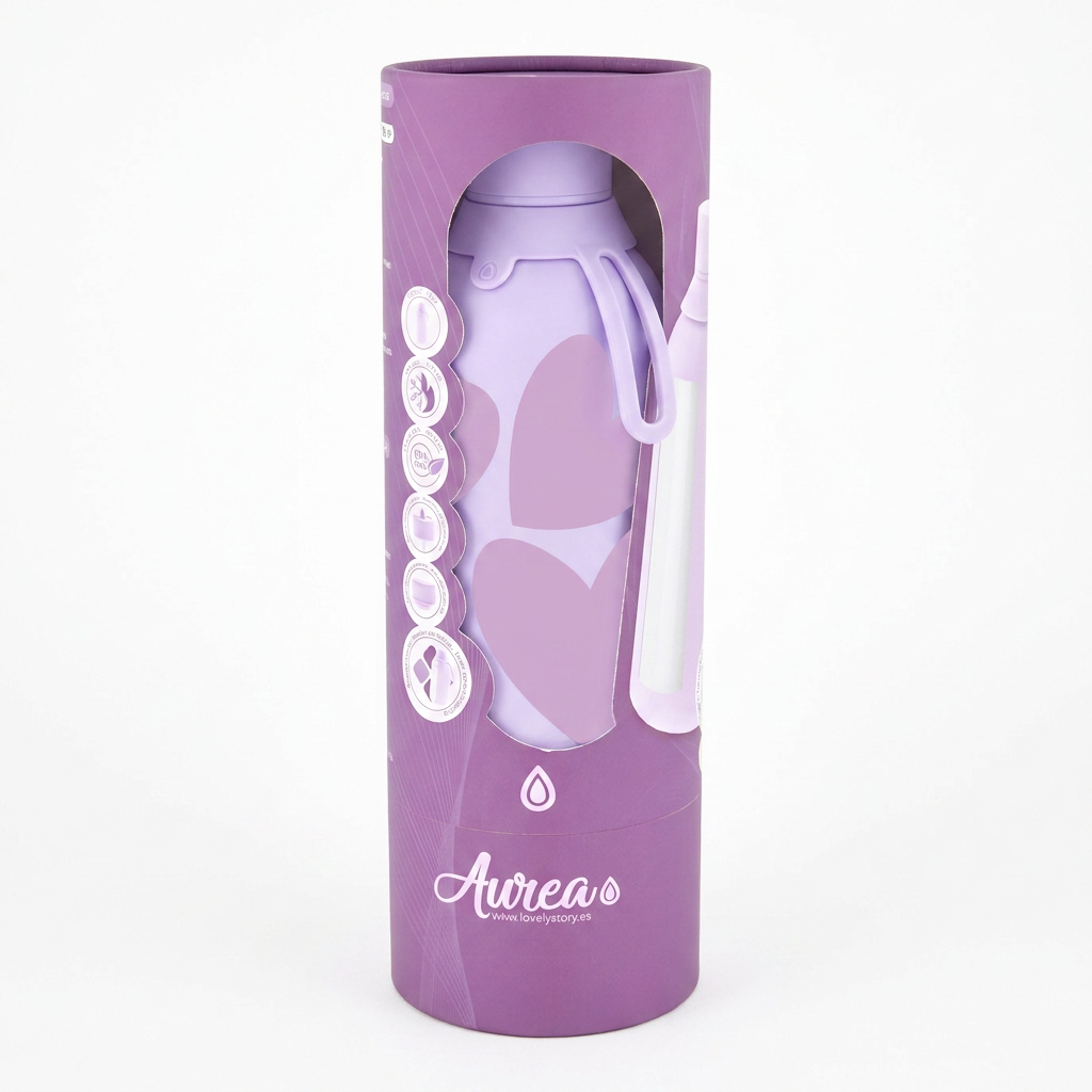 Botella Térmica de Acero Inoxidable con Interior Cerámico y Doble Tapón – Sweet Love | Aurea