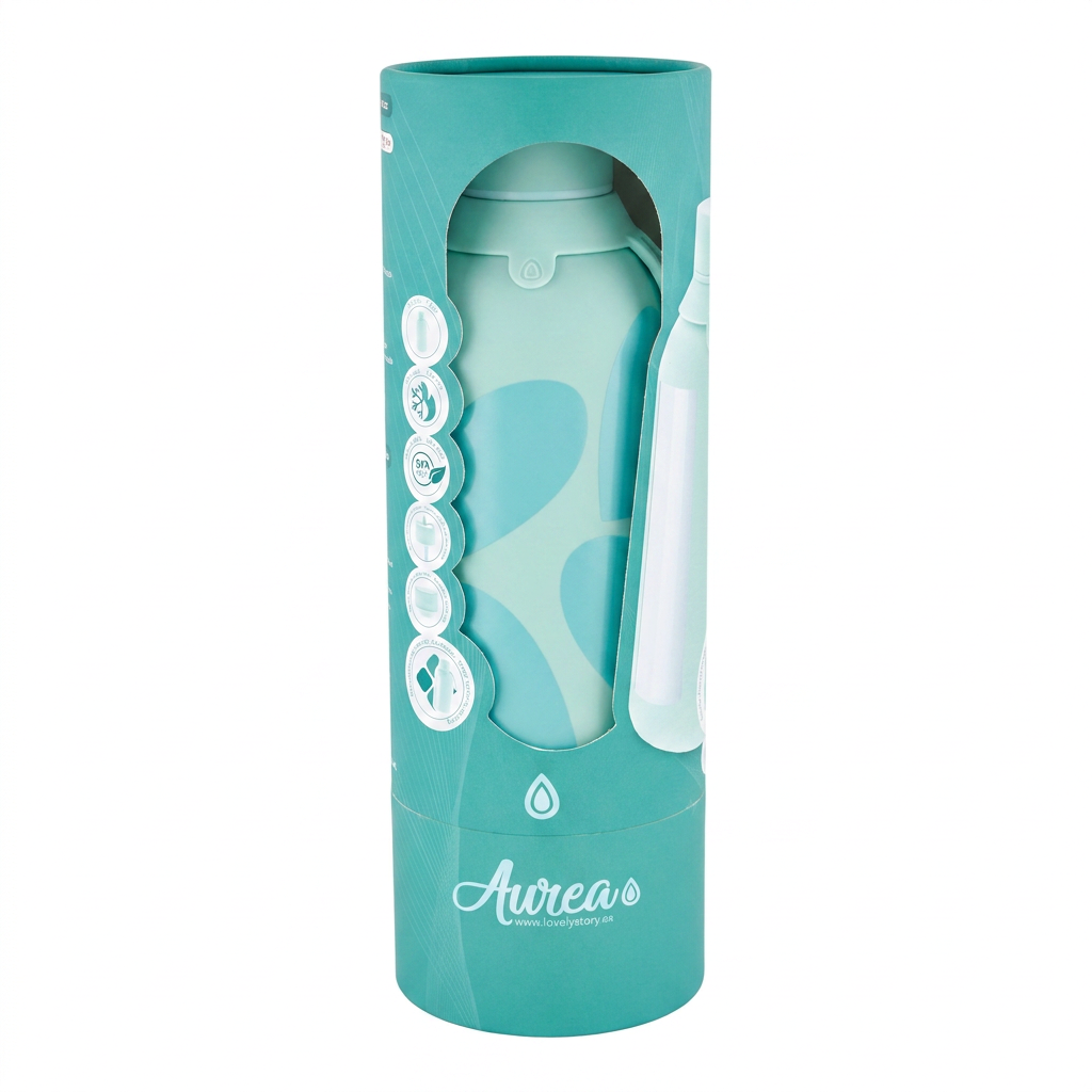 Botella Térmica de Acero Inoxidable con Interior Cerámico y Doble Tapón – Sweet Love | Aurea