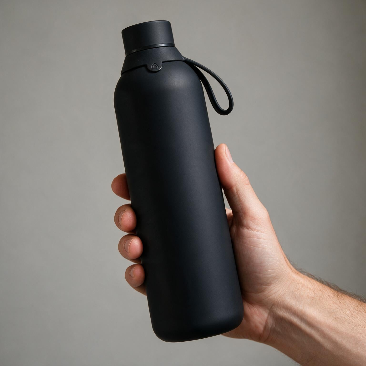 Botella Térmica de Acero Inoxidable con Interior Cerámico y Doble Tapón – Lisa | Aurea