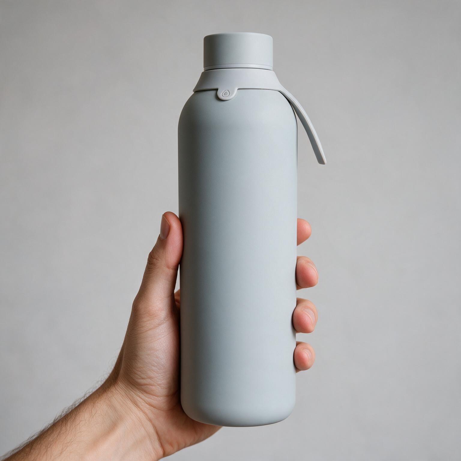 Botella Térmica de Acero Inoxidable con Interior Cerámico y Doble Tapón – Lisa | Aurea