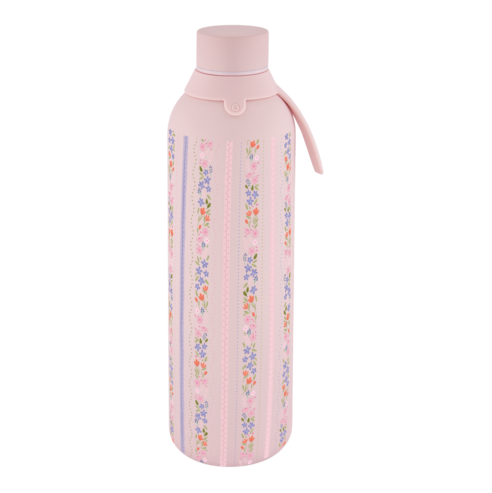 Botella Térmica de Acero Inoxidable con Interior Cerámico y Doble Tapón – Petal Lines | Aurea