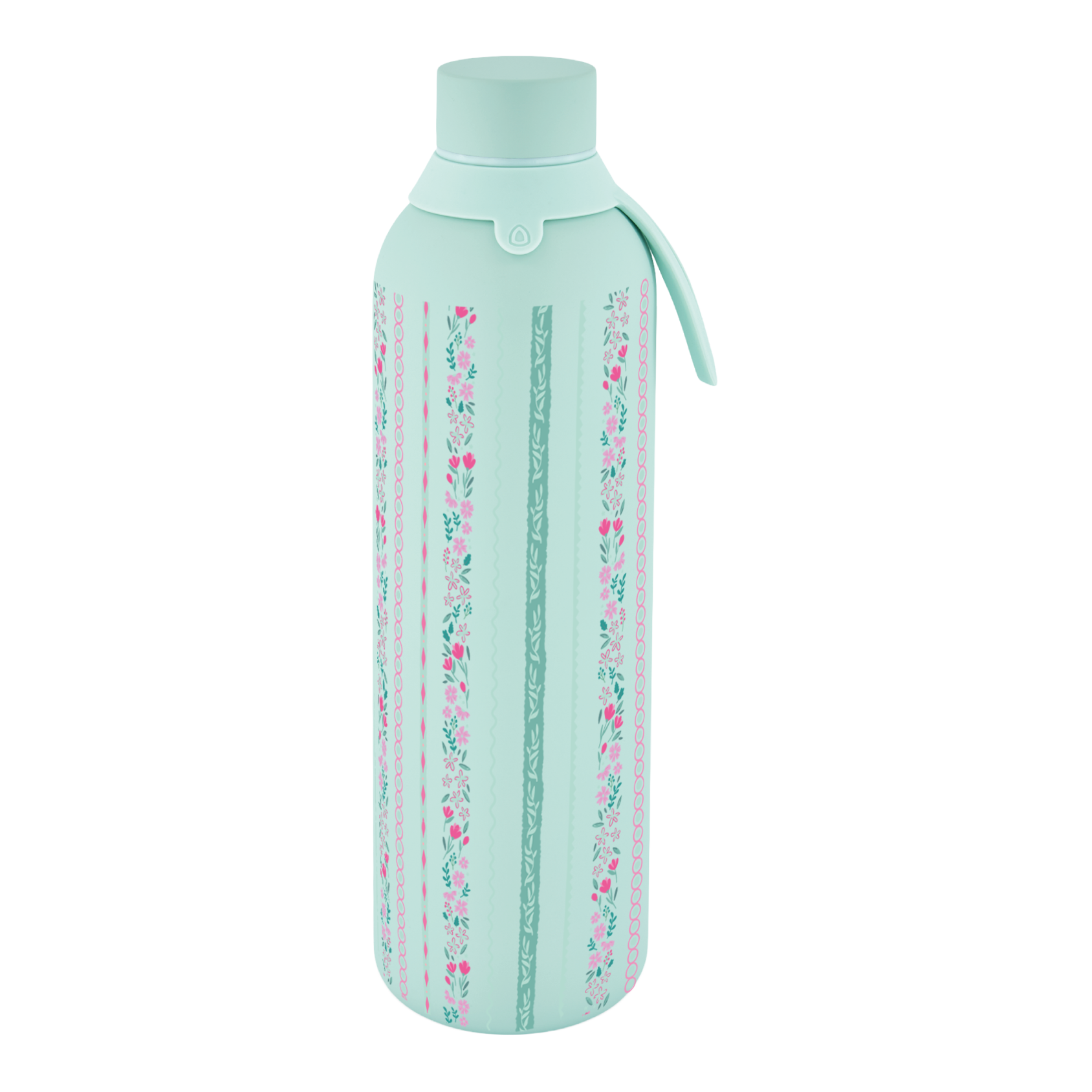 Botella Térmica de Acero Inoxidable con Interior Cerámico y Doble Tapón – Petal Lines | Aurea