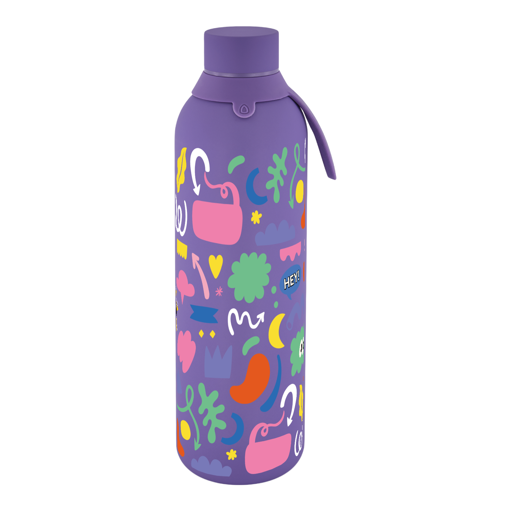 Botella Térmica de Acero Inoxidable con Interior Cerámico y Doble Tapón – Keep Moving | Aurea