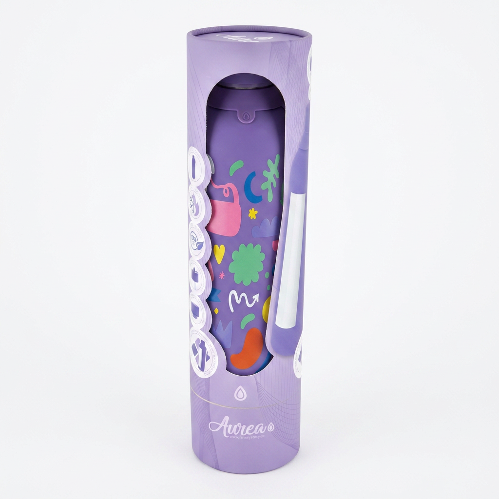 Botella Térmica de Acero Inoxidable con Interior Cerámico y Doble Tapón – Keep Moving | Aurea