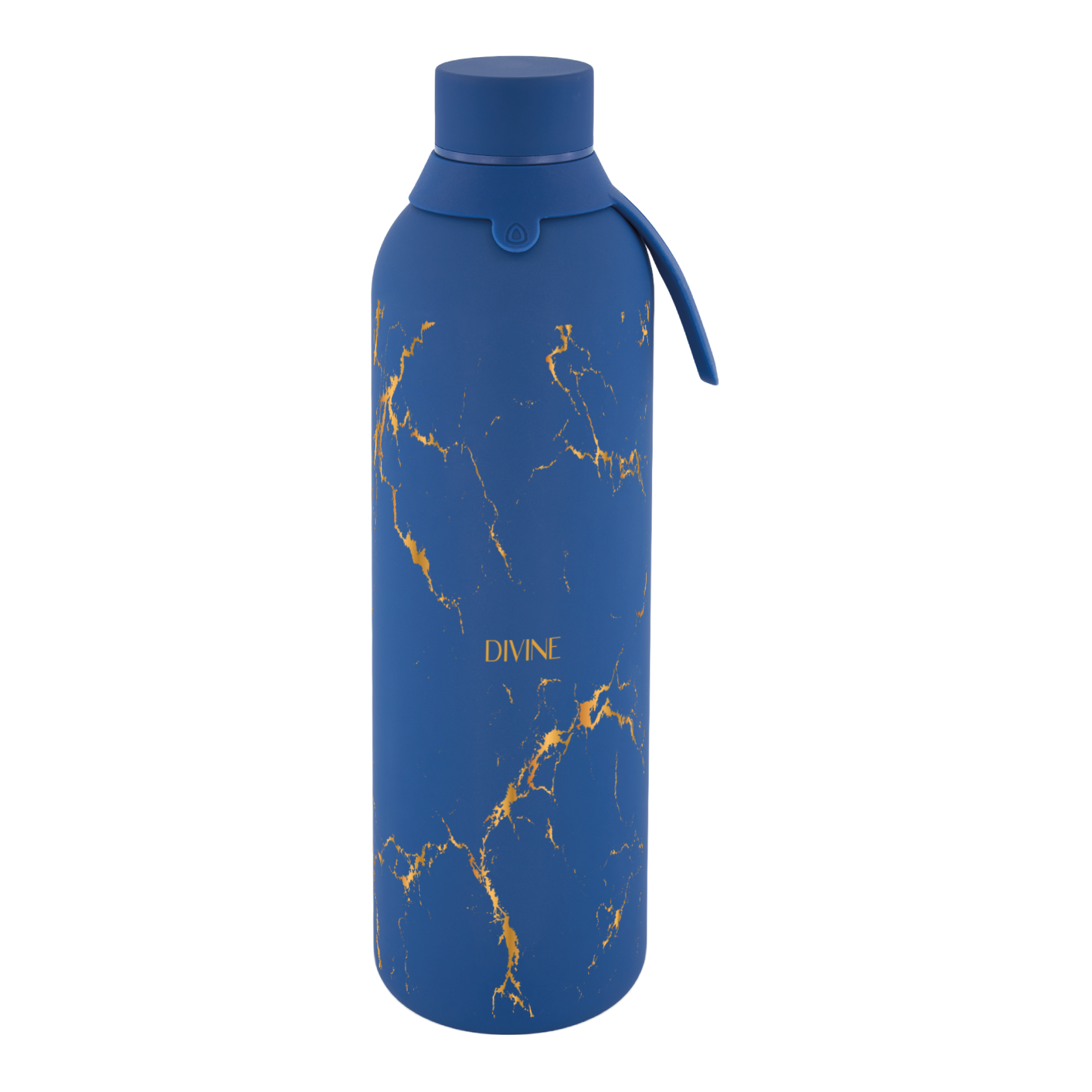 Botella Térmica de Acero Inoxidable con Interior Cerámico y Doble Tapón – Pure Gold | Aurea