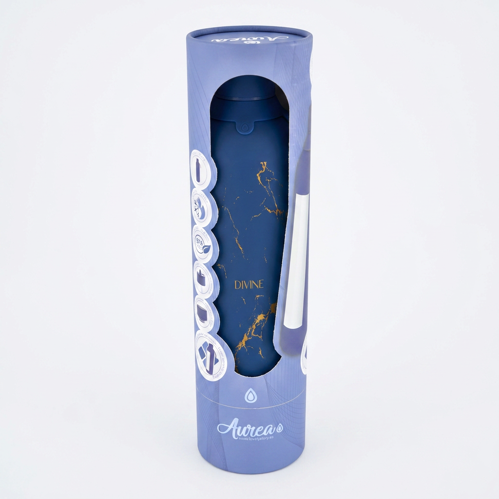 Botella Térmica de Acero Inoxidable con Interior Cerámico y Doble Tapón – Solid Stone | Aurea