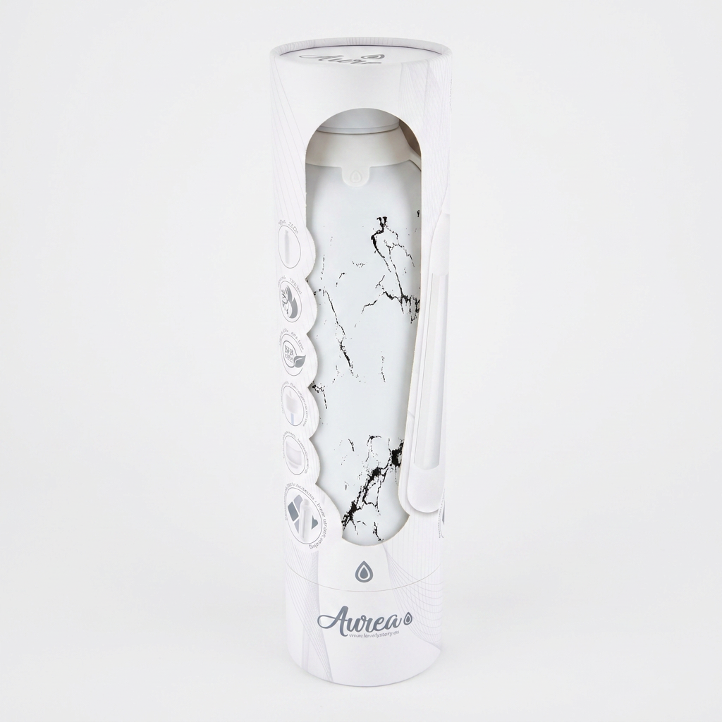 Botella Térmica de Acero Inoxidable con Interior Cerámico y Doble Tapón – Solid Stone | Aurea