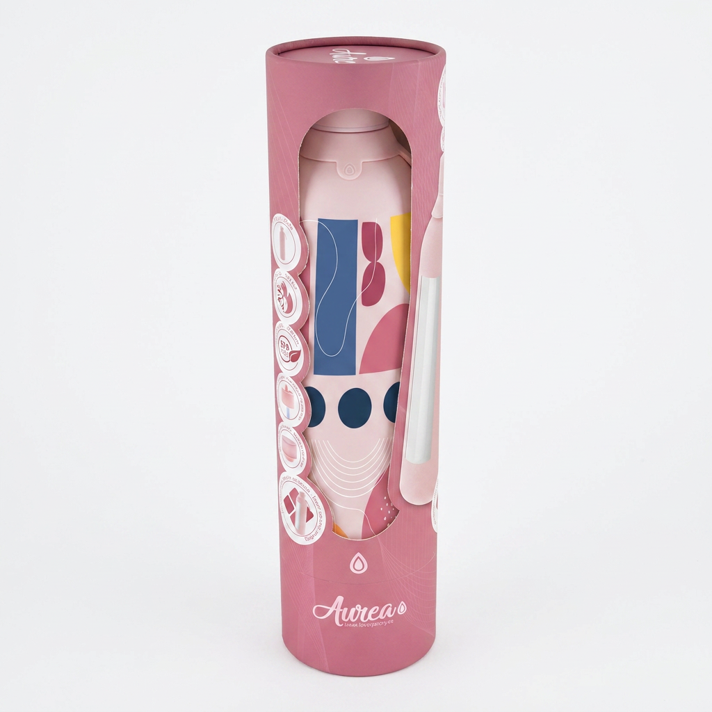 Botella Térmica de Acero Inoxidable con Interior Cerámico y Doble Tapón – Boho Soul | Aurea