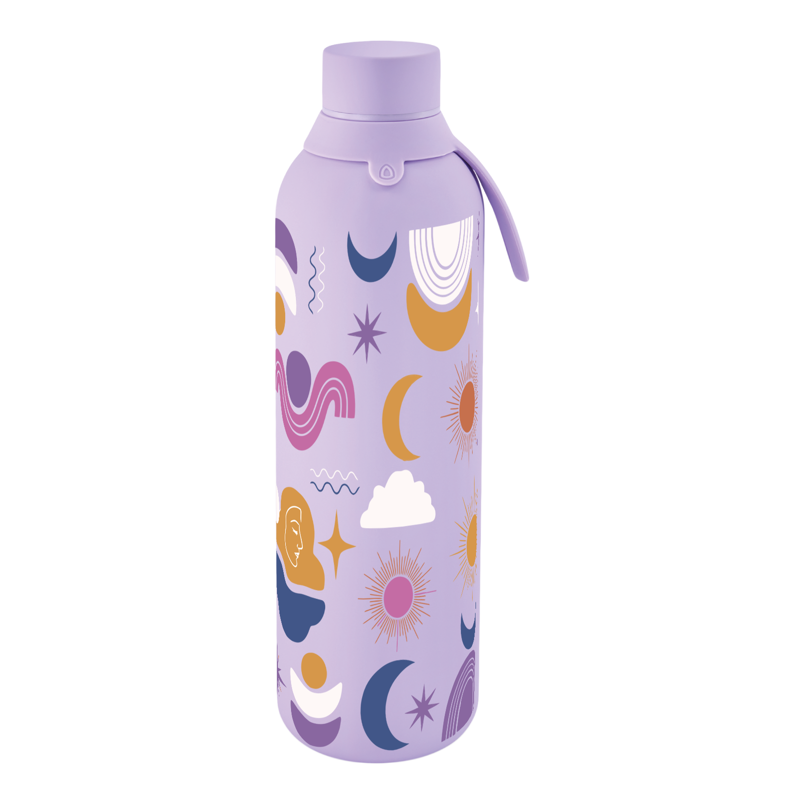 Botella Térmica de Acero Inoxidable con Interior Cerámico y Doble Tapón – Boho Soul | Aurea