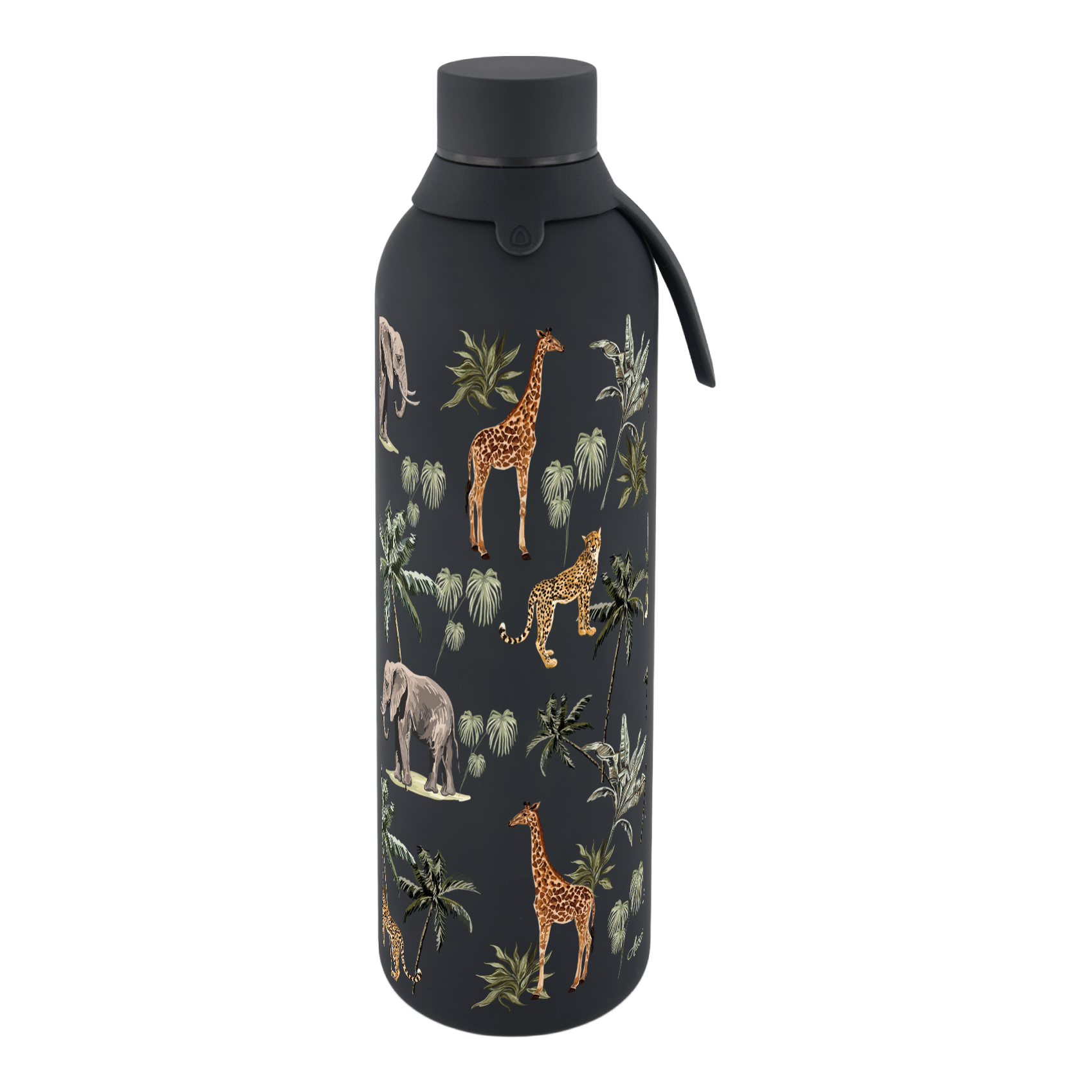 Botella Térmica de Acero Inoxidable con Interior Cerámico y Doble Tapón – Savanna Life | Aurea