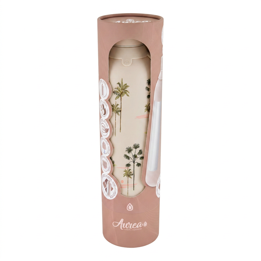 Botella Térmica de Acero Inoxidable con Interior Cerámico y Doble Tapón – Savanna Life | Aurea