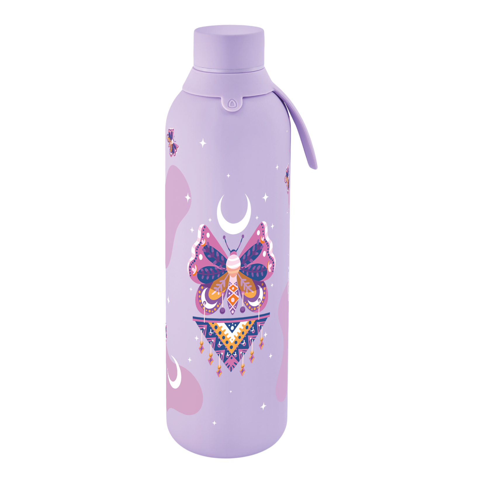 Botella Térmica de Acero Inoxidable con Interior Cerámico y Doble Tapón – Mystic Night | Aurea