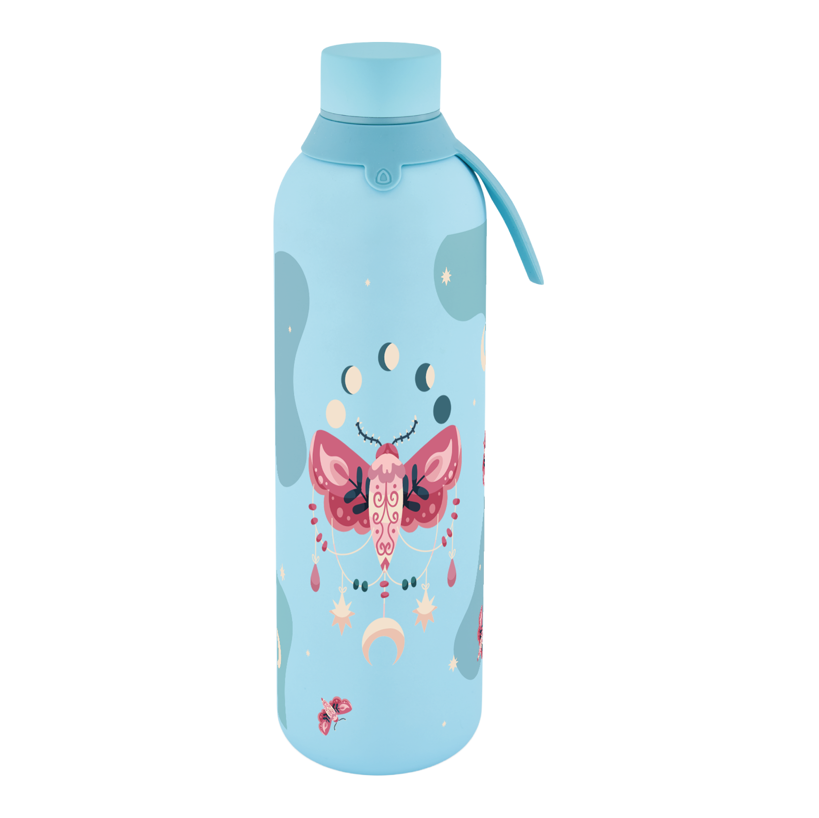 Botella Térmica de Acero Inoxidable con Interior Cerámico y Doble Tapón – Mystic Night | Aurea