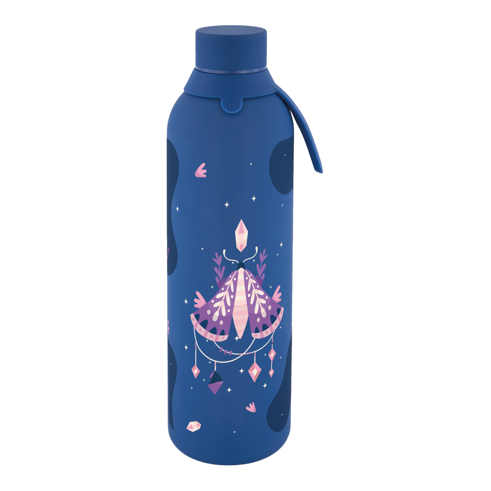 Botella Térmica de Acero Inoxidable con Interior Cerámico y Doble Tapón – Mystic Night | Aurea