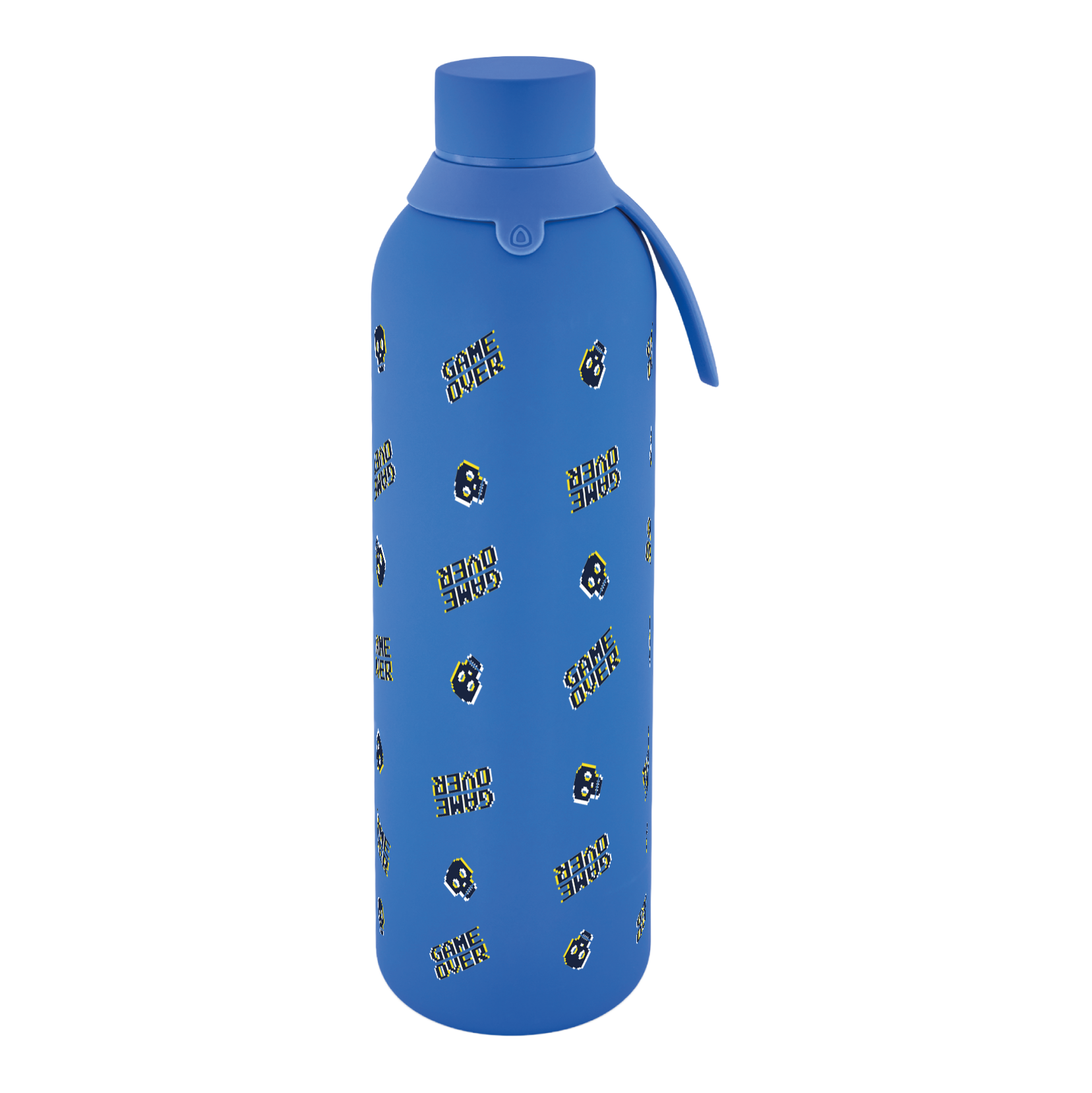 Botella Térmica de Acero Inoxidable con Interior Cerámico y Doble Tapón – Arcade Skull | Aurea